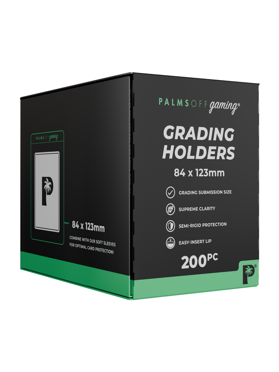 Palms Off Gaming Case Of Semi Rigid Grading Card Holders 200 X Holders 168593420160 2