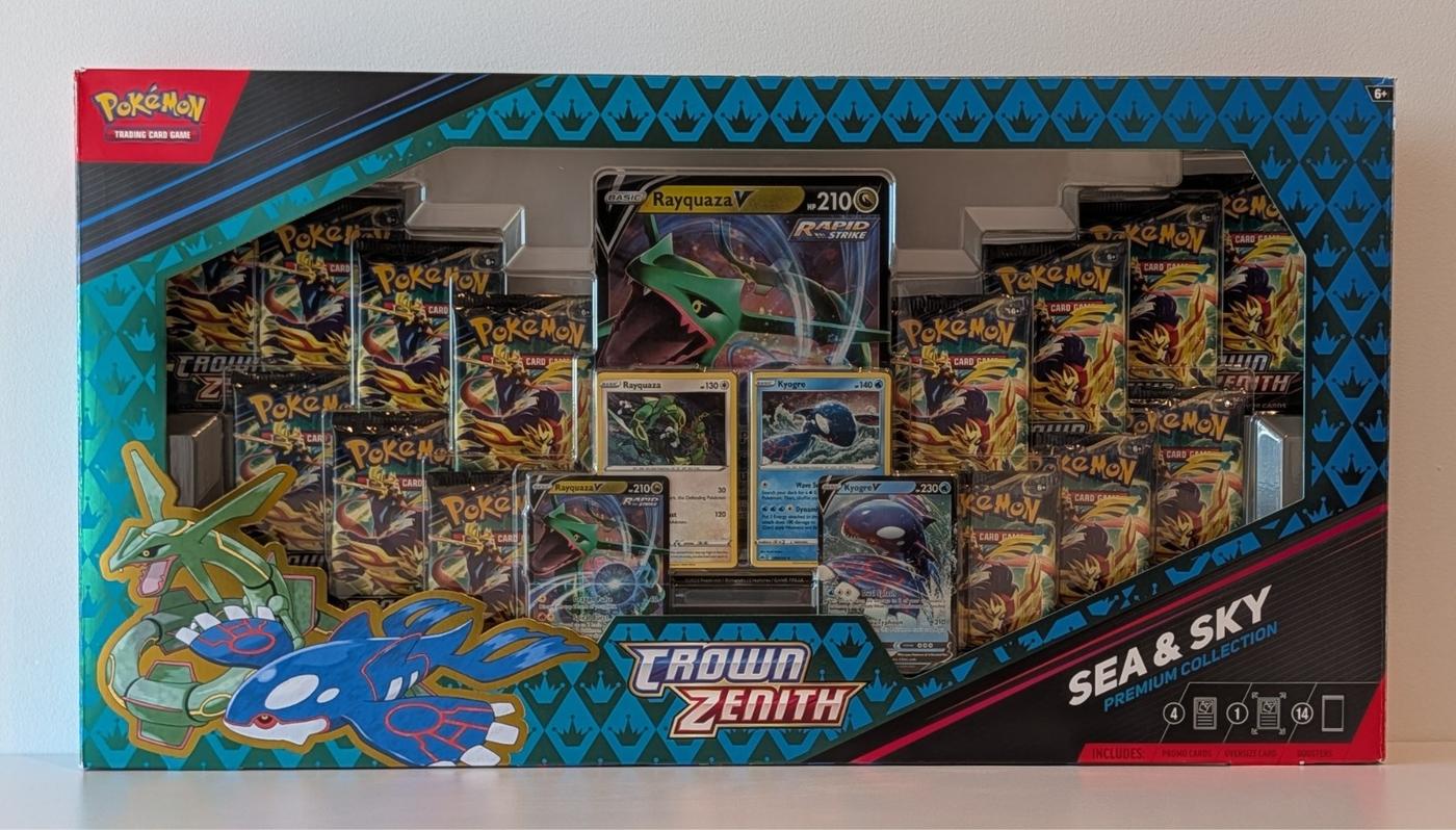 Pokemon Crown Zenith 14 X Booster Pack S Sea And Sky Collection Box Sealed 168579730550