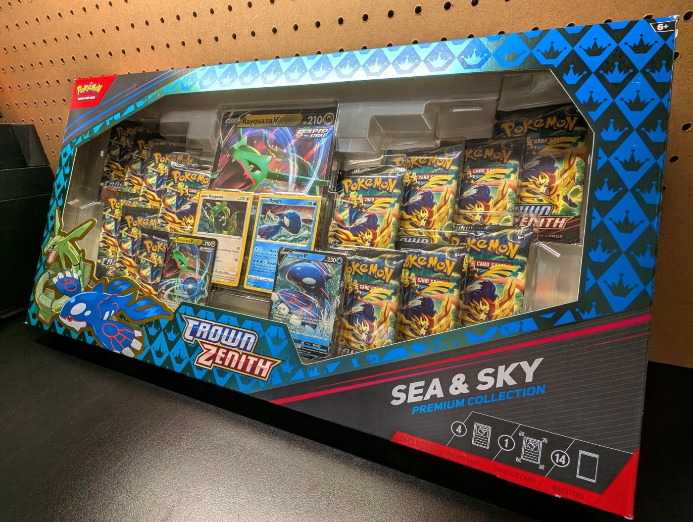 Pokemon Crown Zenith Sea And Sky Collection Box 14 X Booster Packs See Desc 167798491910