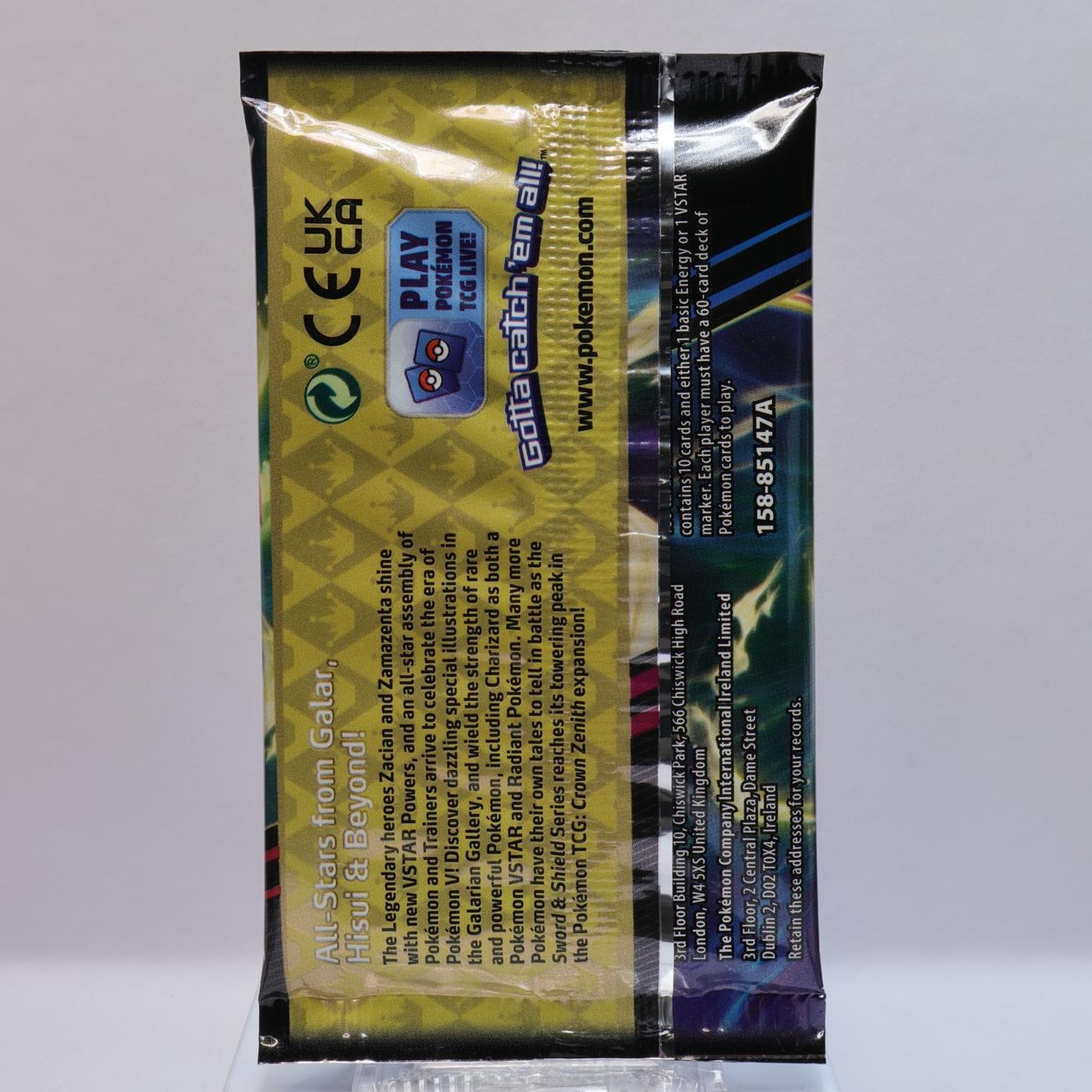 Pokemon TCG 1 X Crown Zenith Booster Pack Genuine Factory Sealed 168538487710 2