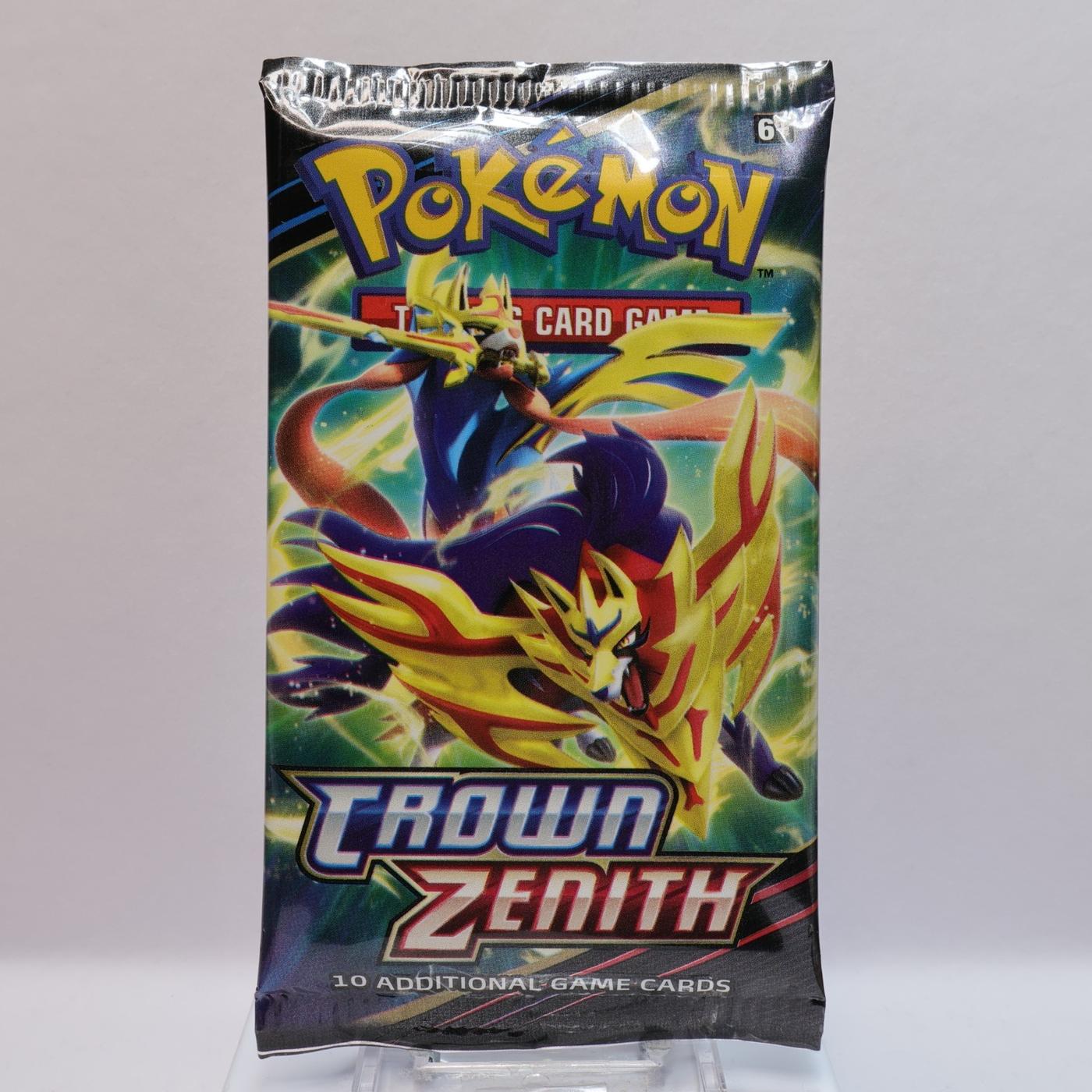 Pokemon TCG 1 X Crown Zenith Booster Pack Genuine Factory Sealed 168538487710