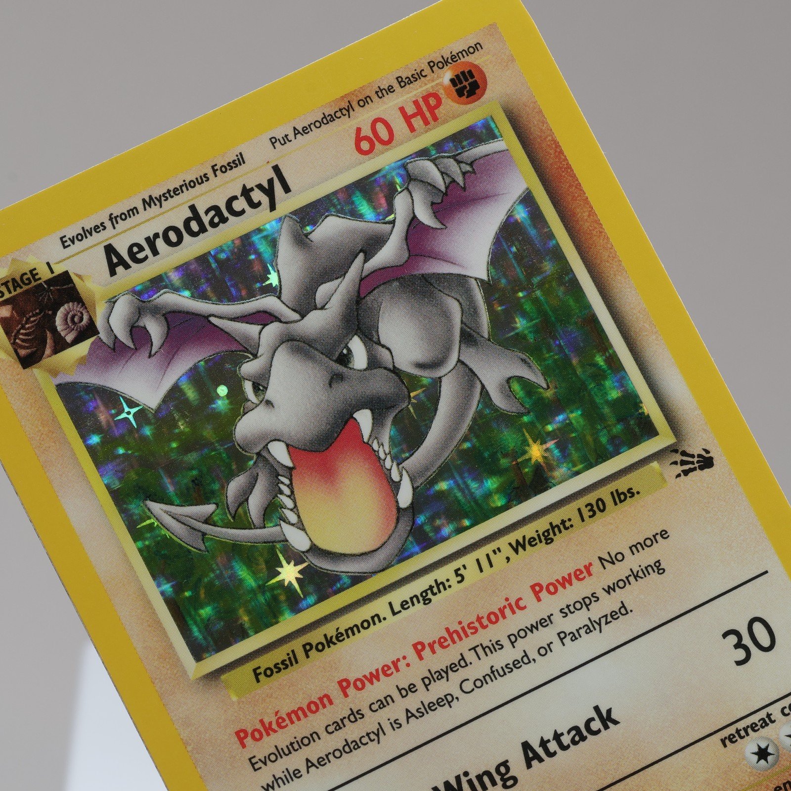 Pokemon TCG Aerodactyl 162 Fossil Holo Rare WOTC 1999 NM 167950658960