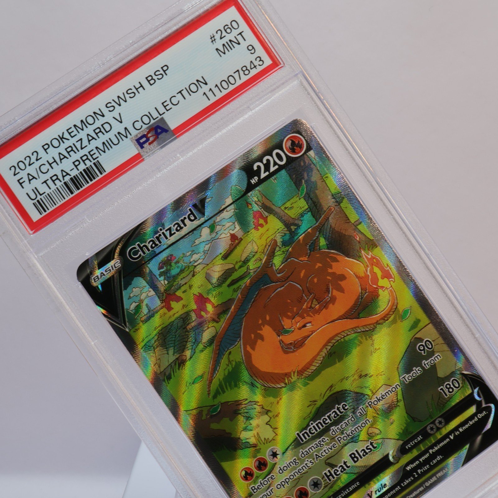 Pokemon TCG – Charizard V SWSH260 SWSH Black Star Promo – PSA 9 MINT
