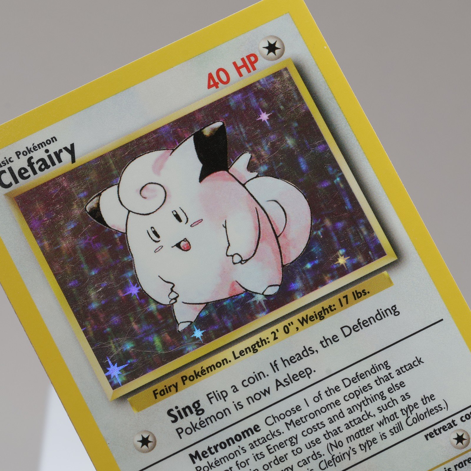 Pokemon TCG Clefairy 5102 Base Set Holo Rare WOTC 1999 EXCNM 167950658980