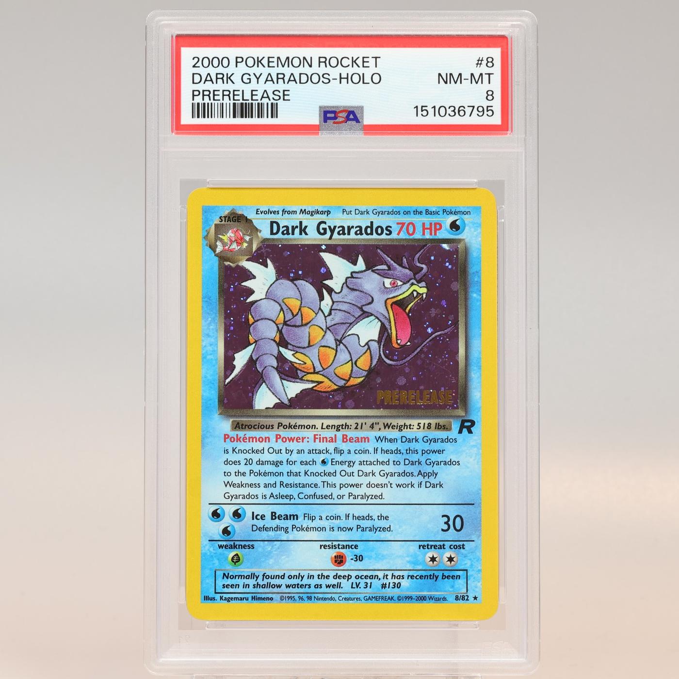 Pokemon TCG Dark Gyarados 882 Team Rocket Holo Rare PSA 8 NMMT 168441076060 2