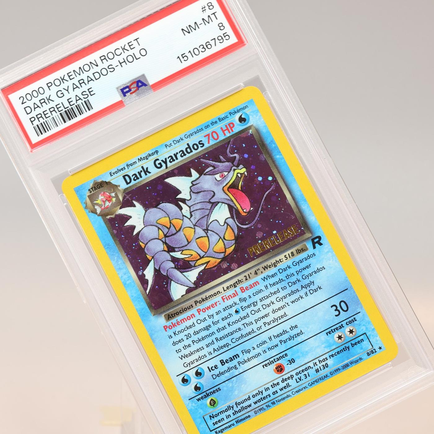 Pokemon TCG Dark Gyarados 882 Team Rocket Holo Rare PSA 8 NMMT 168441076060