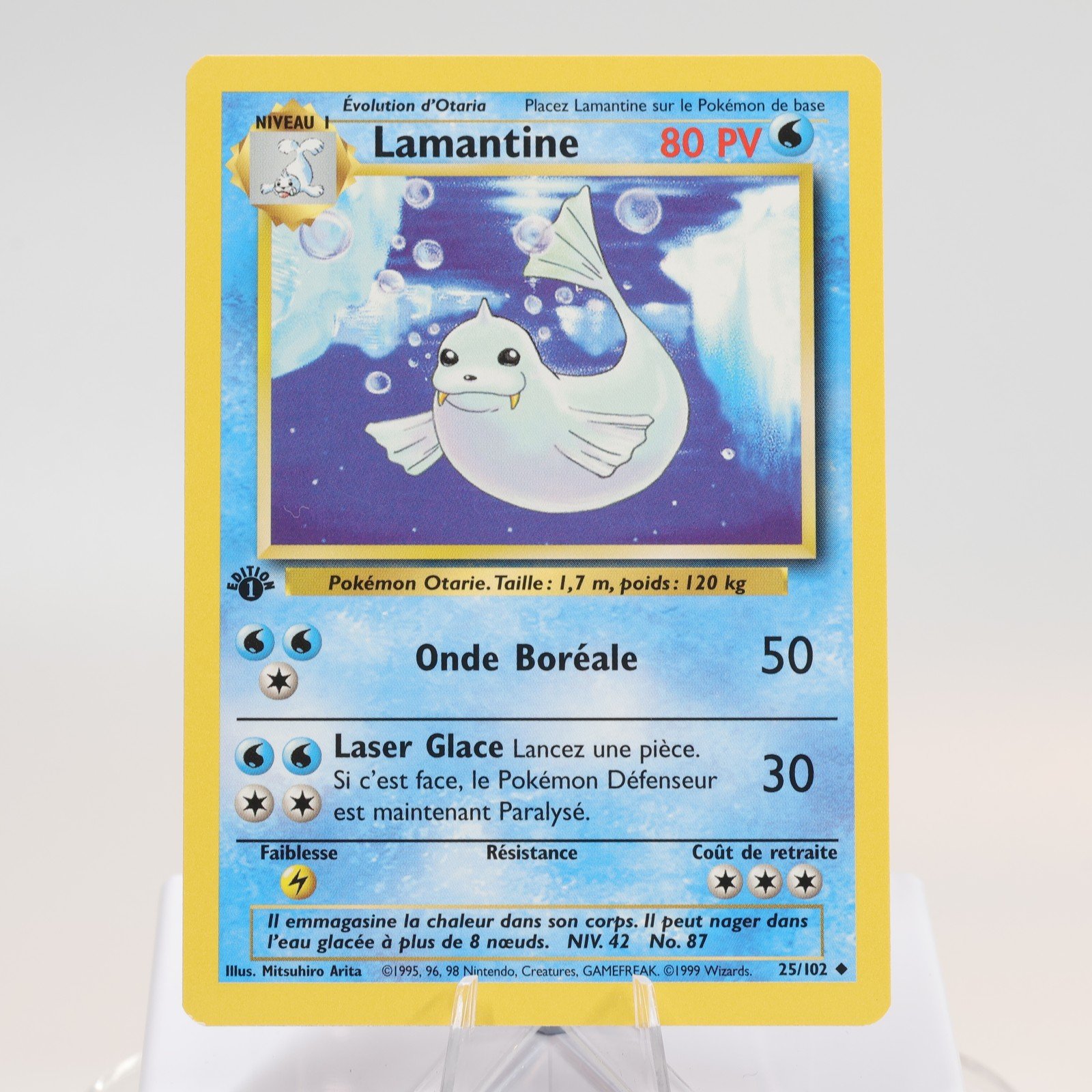 Pokemon TCG Dewgong 25102 Base Set Uncommon 1st Edition French EXCNM 168144948240 2