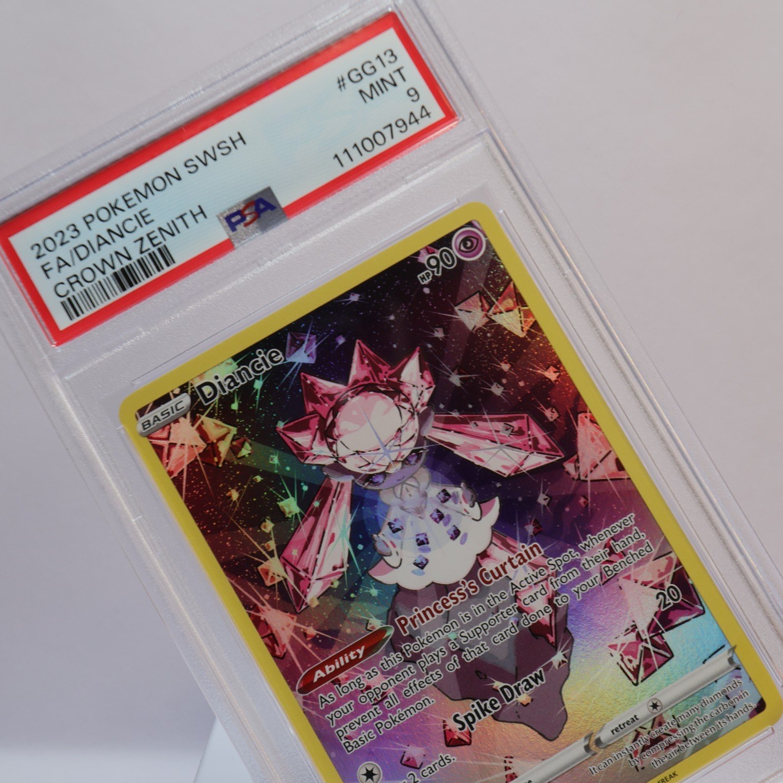 Pokemon TCG – Diancie GG13/GG70 Crown Zenith Galarian Gallery – PSA 9 MINT