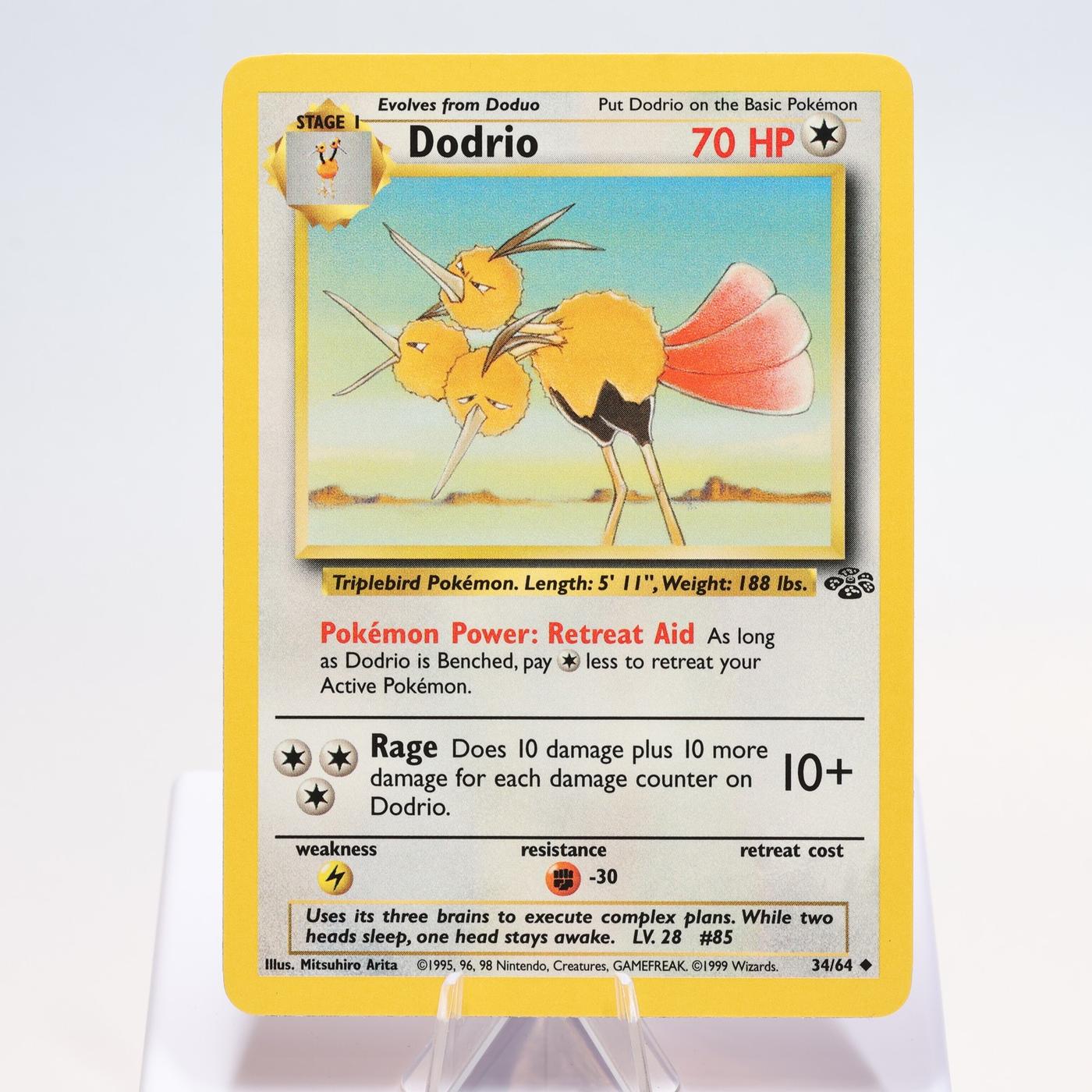 Pokemon TCG Dodrio 3464 Jungle Uncommon WOTC EXCNM 168300703670 2