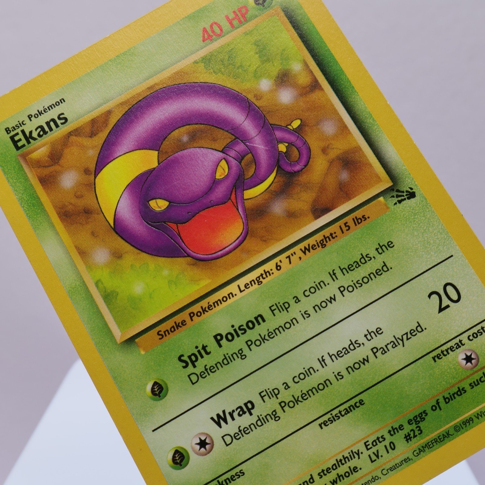 Pokemon TCG – Ekans 46/62 Fossil Common  WOTC 1999 – MP