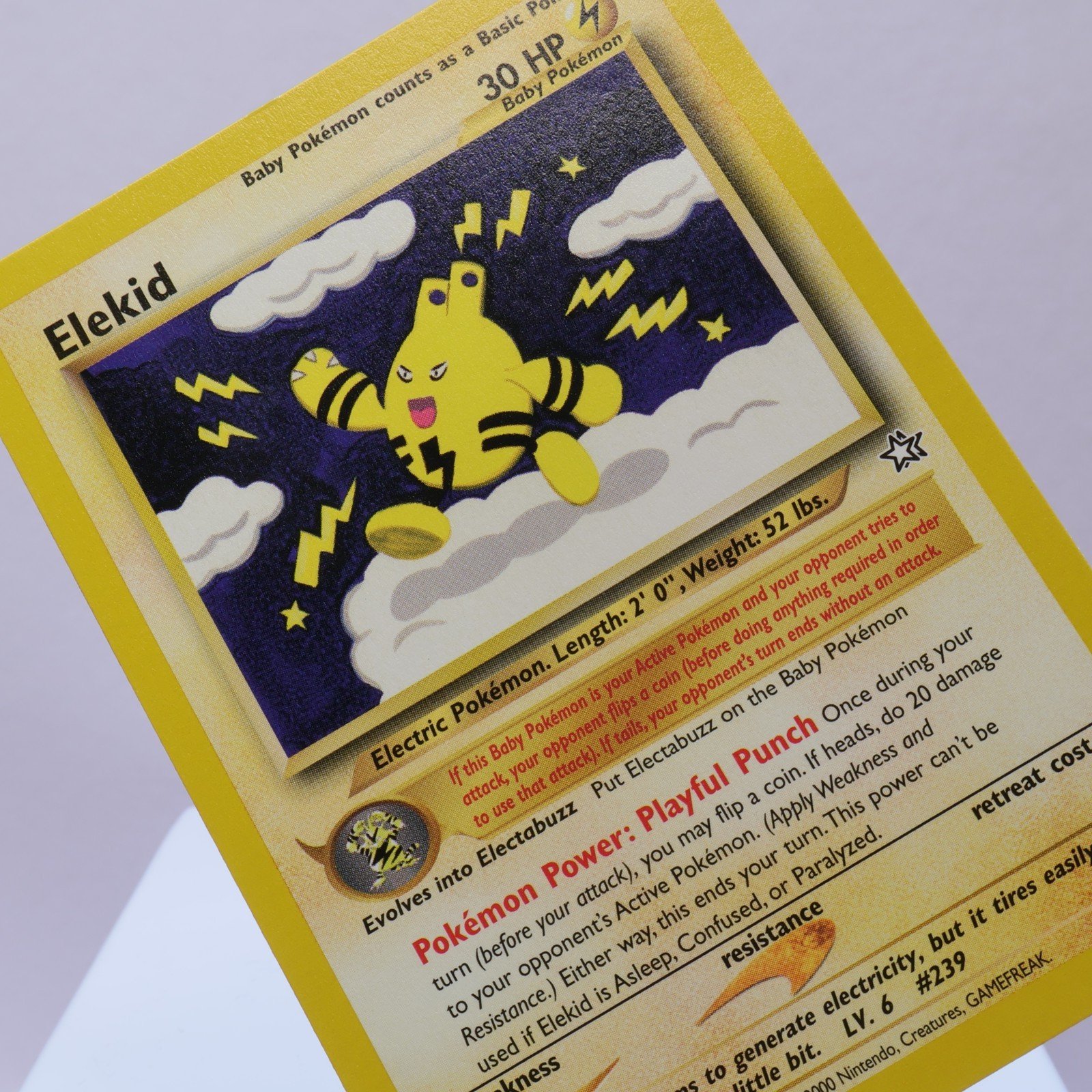 Pokemon TCG – Elekid 22/111 Neo Genesis Rare  WOTC – NM