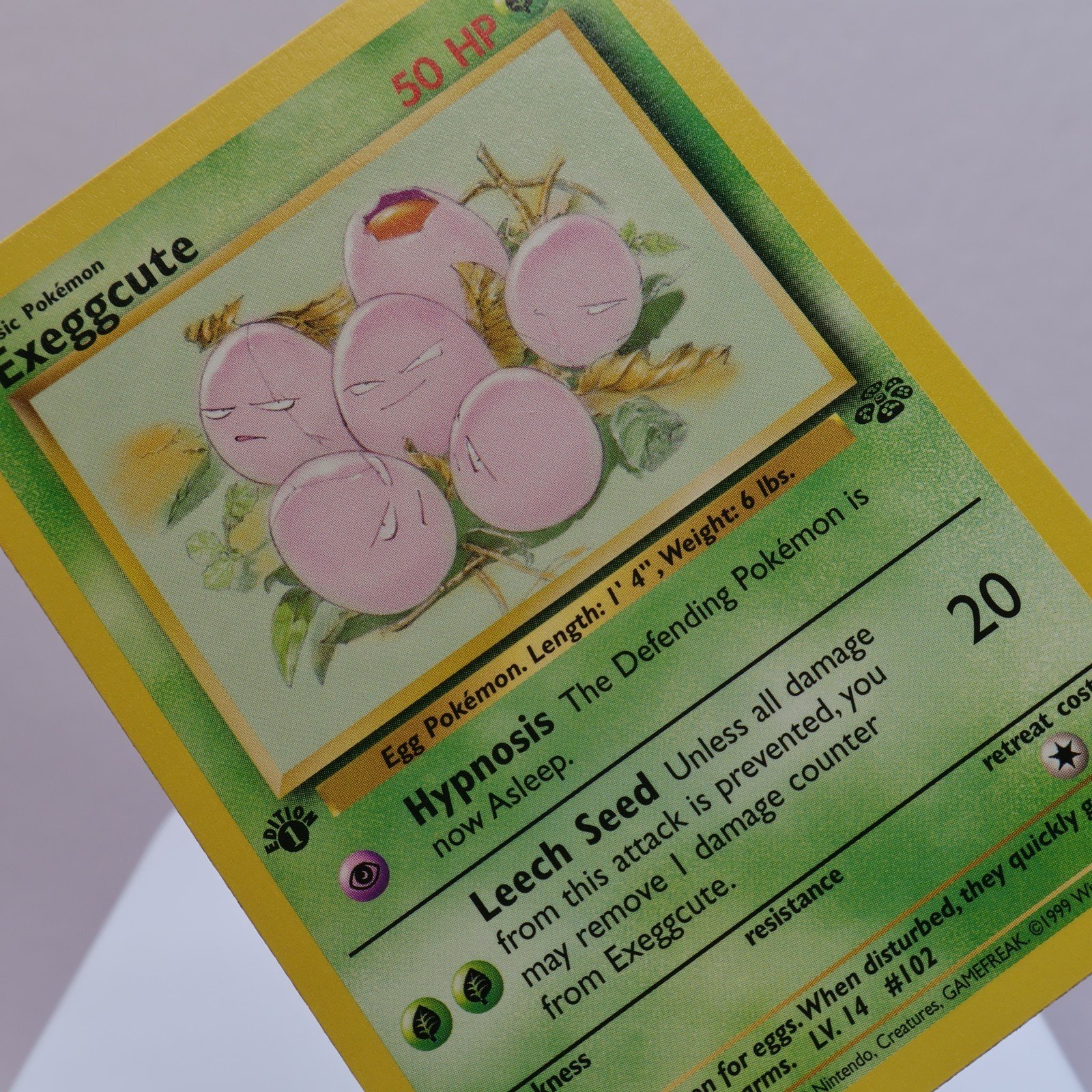 Pokemon TCG – Exeggcute 52/64 Jungle Common 1st Edition WOTC 1999 – EXC/NM