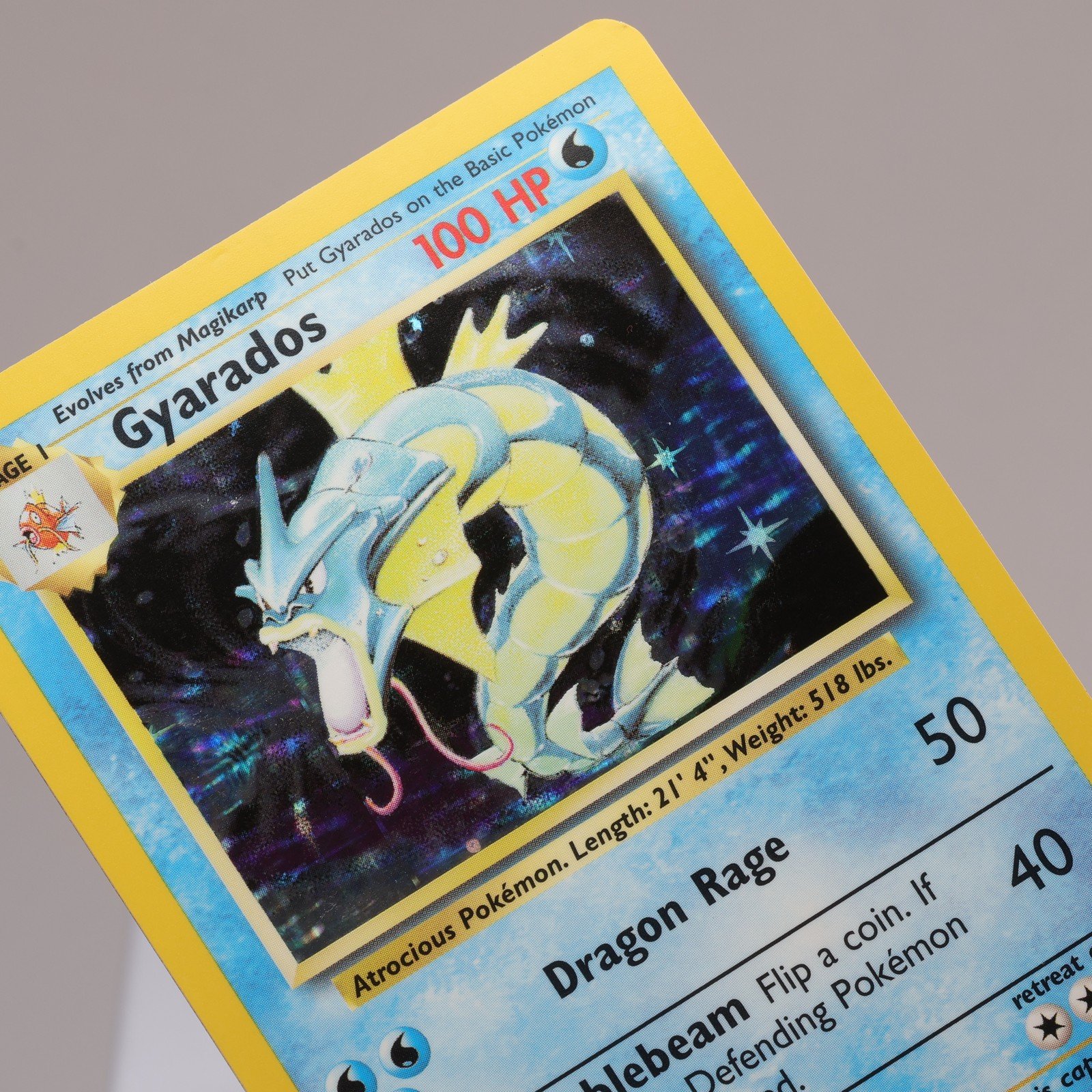 Pokemon TCG Gyarados 6102 Base Set Holo Rare EXCNM Indent 167974214060
