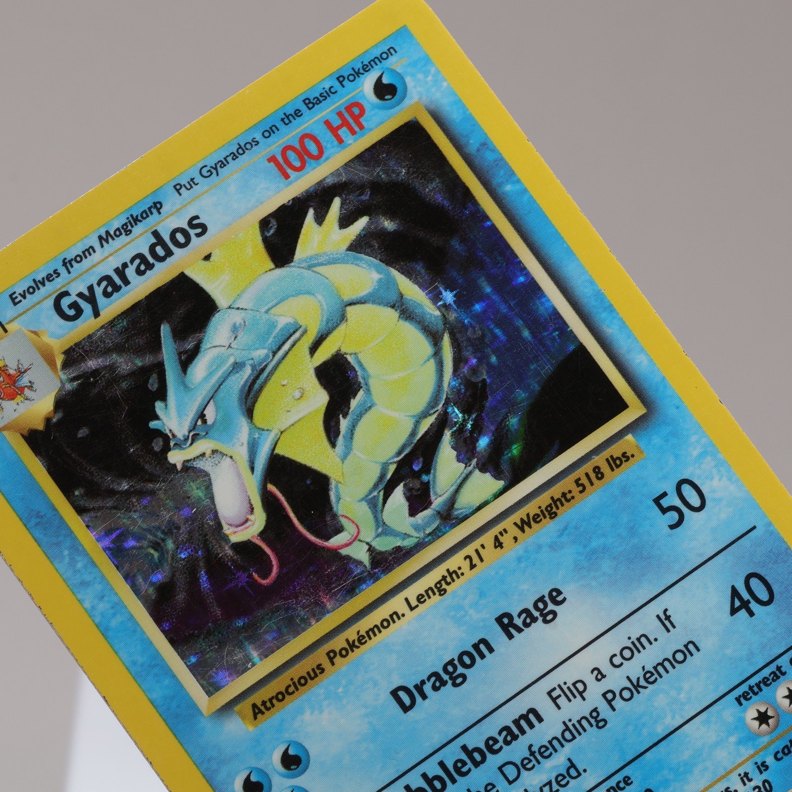 Pokemon TCG Gyarados 6102 Base Set Holo Rare WOTC 1999 MP 167950659000