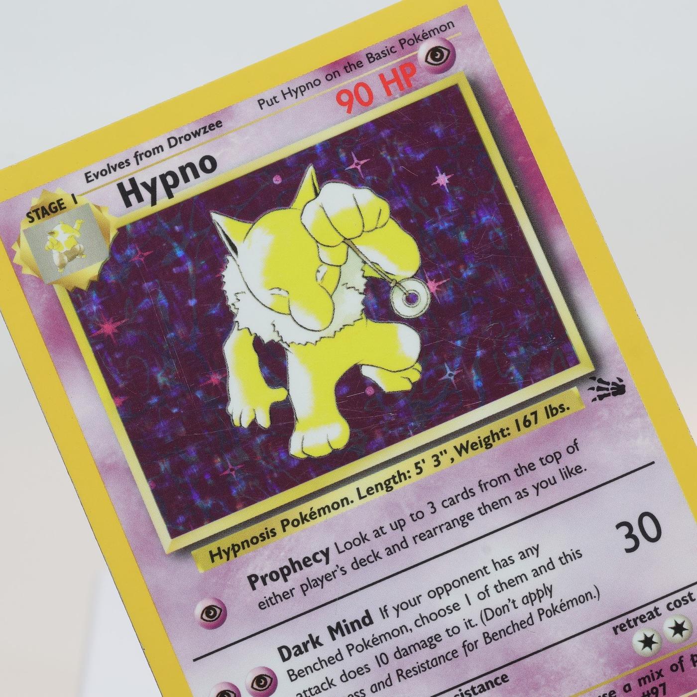 Pokemon TCG Hypno 862 Fossil Holo Rare WOTC MP 168205418480