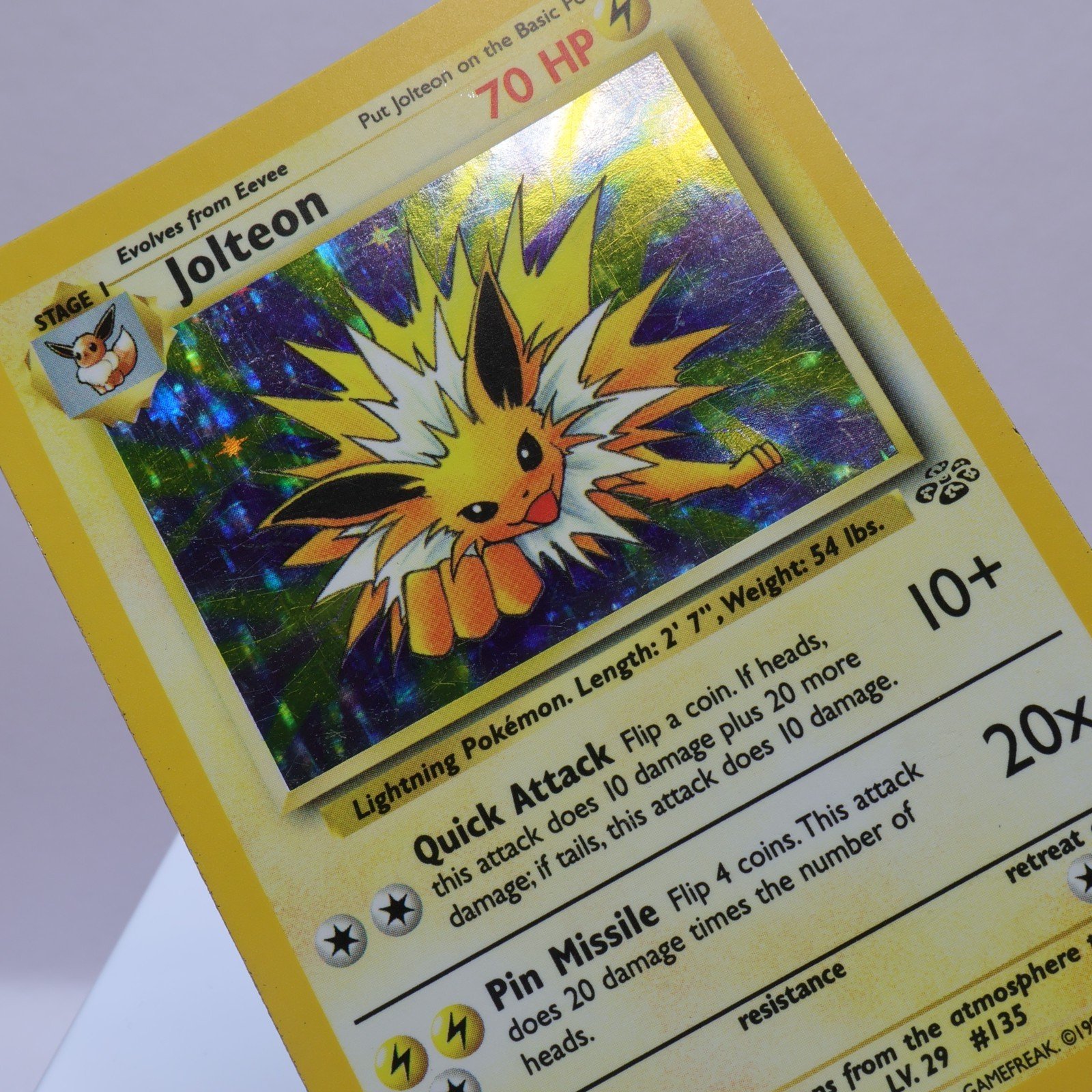 Pokemon TCG – Jolteon 4/64 Jungle Holo Rare  WOTC 1999 – LP