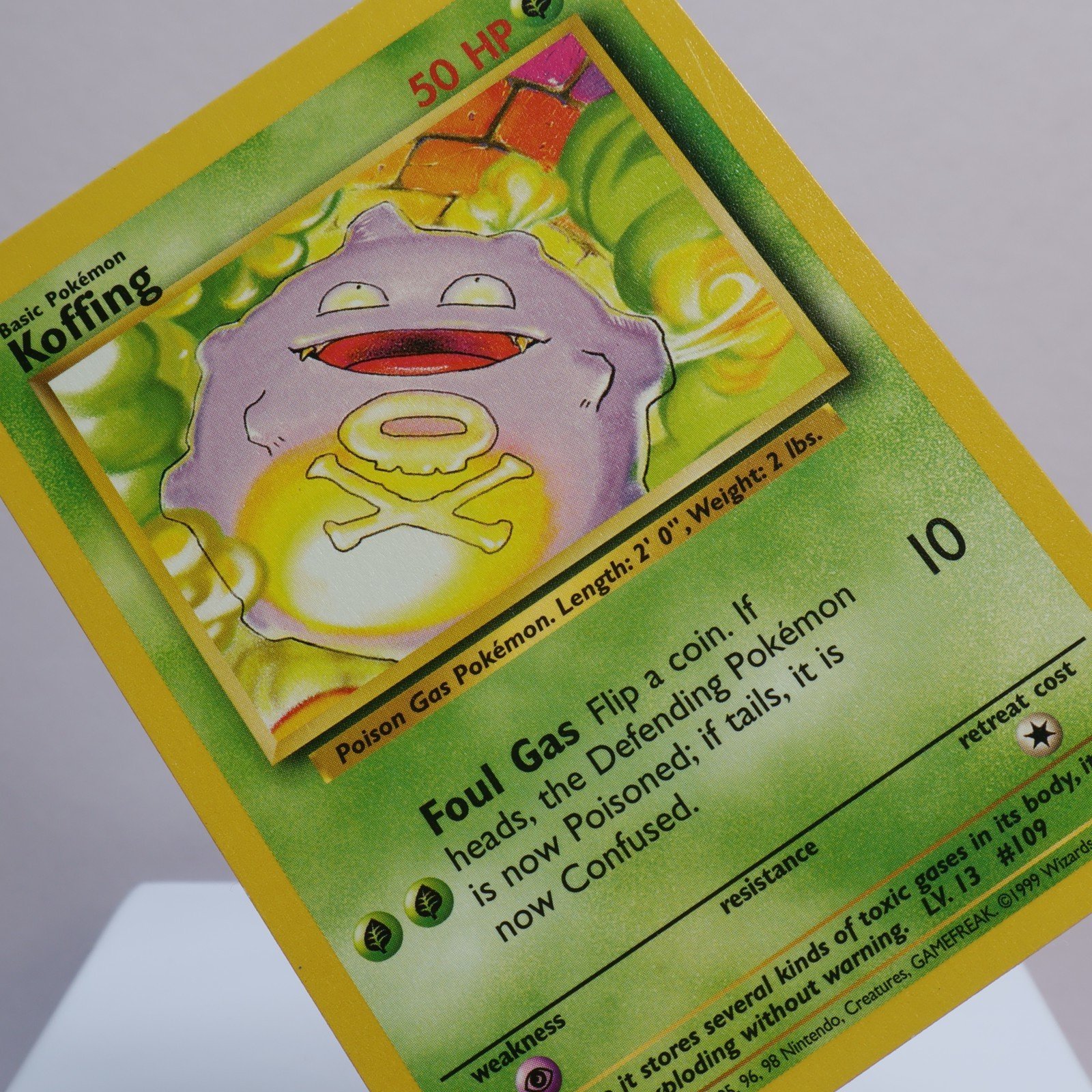 Pokemon TCG Koffing 51102 Base Set Common WOTC 1999 EXC 167566229890