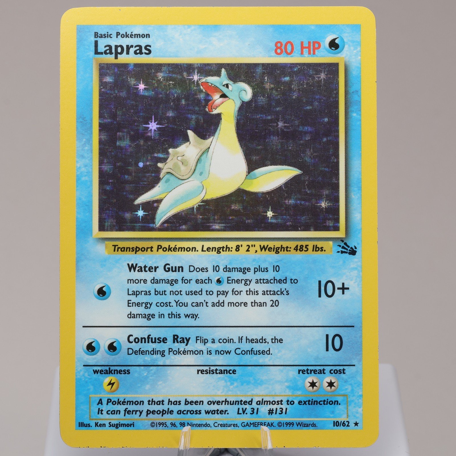 Pokemon TCG Lapras 1062 Fossil Holo Rare WOTC 1999 EXC 167950659030 2