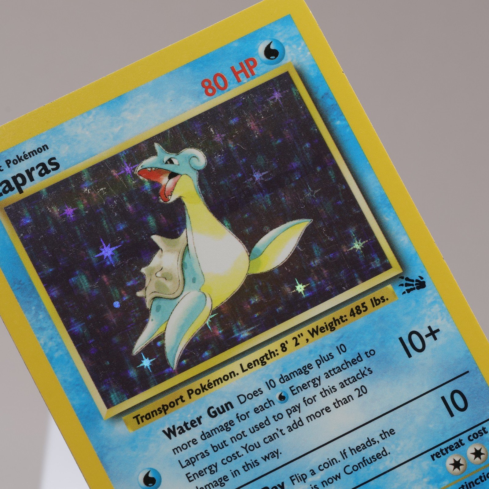 Pokemon TCG – Lapras 10/62 Fossil Holo Rare  WOTC 1999 – EXC