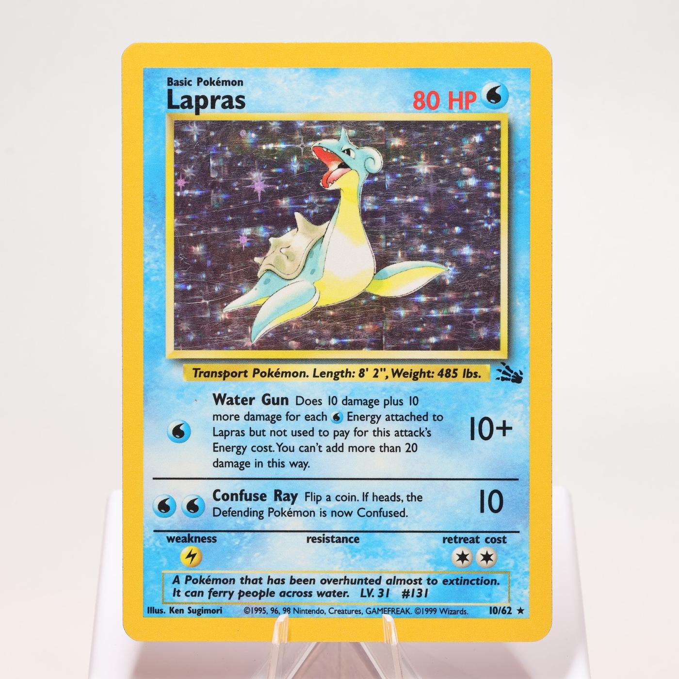 Pokemon TCG Lapras 1062 Fossil Holo Rare WOTC PL 168327252500 2