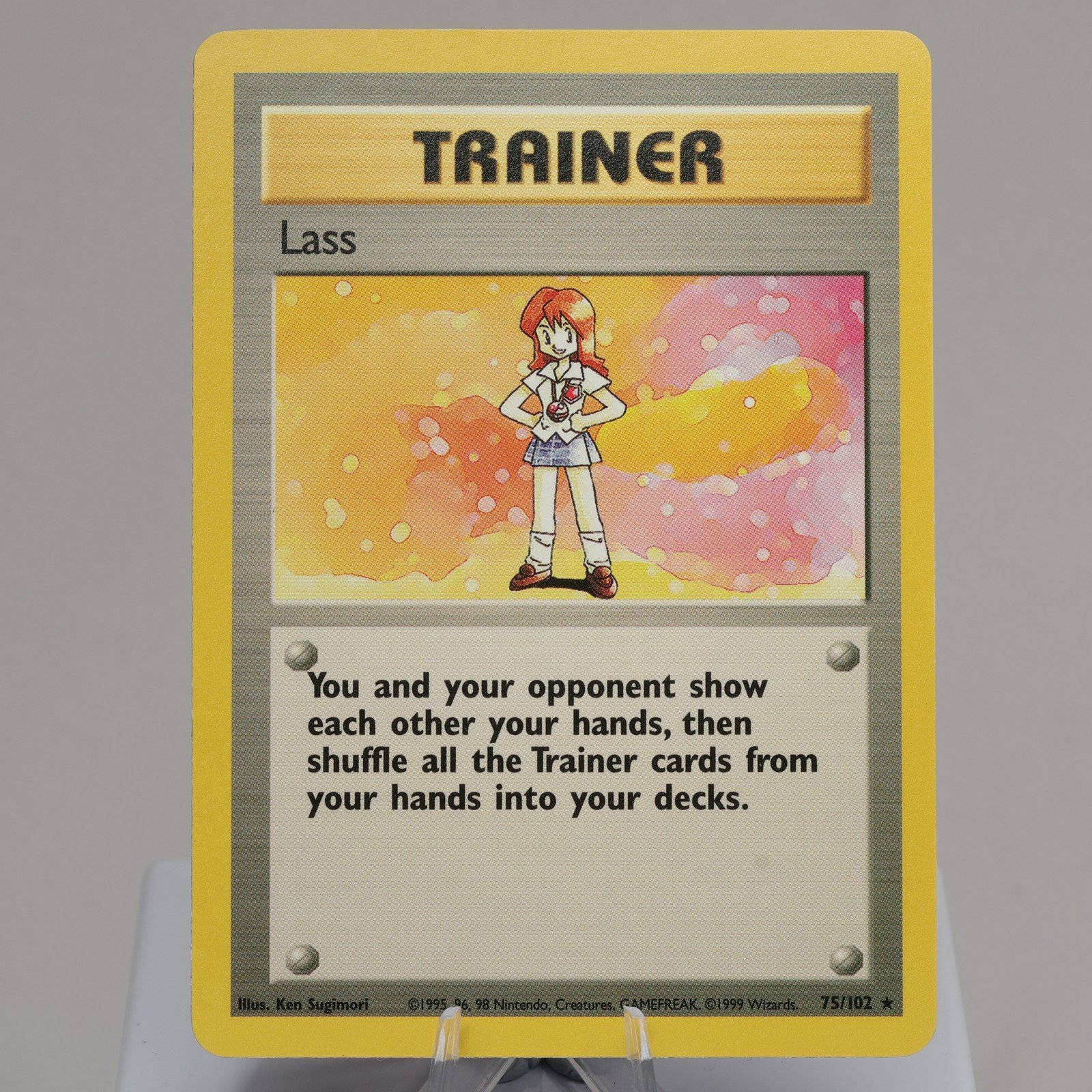 Pokemon TCG Lass 75102 Base Set Rare WOTC 1999 EXCNM See Pics 167974214050 2