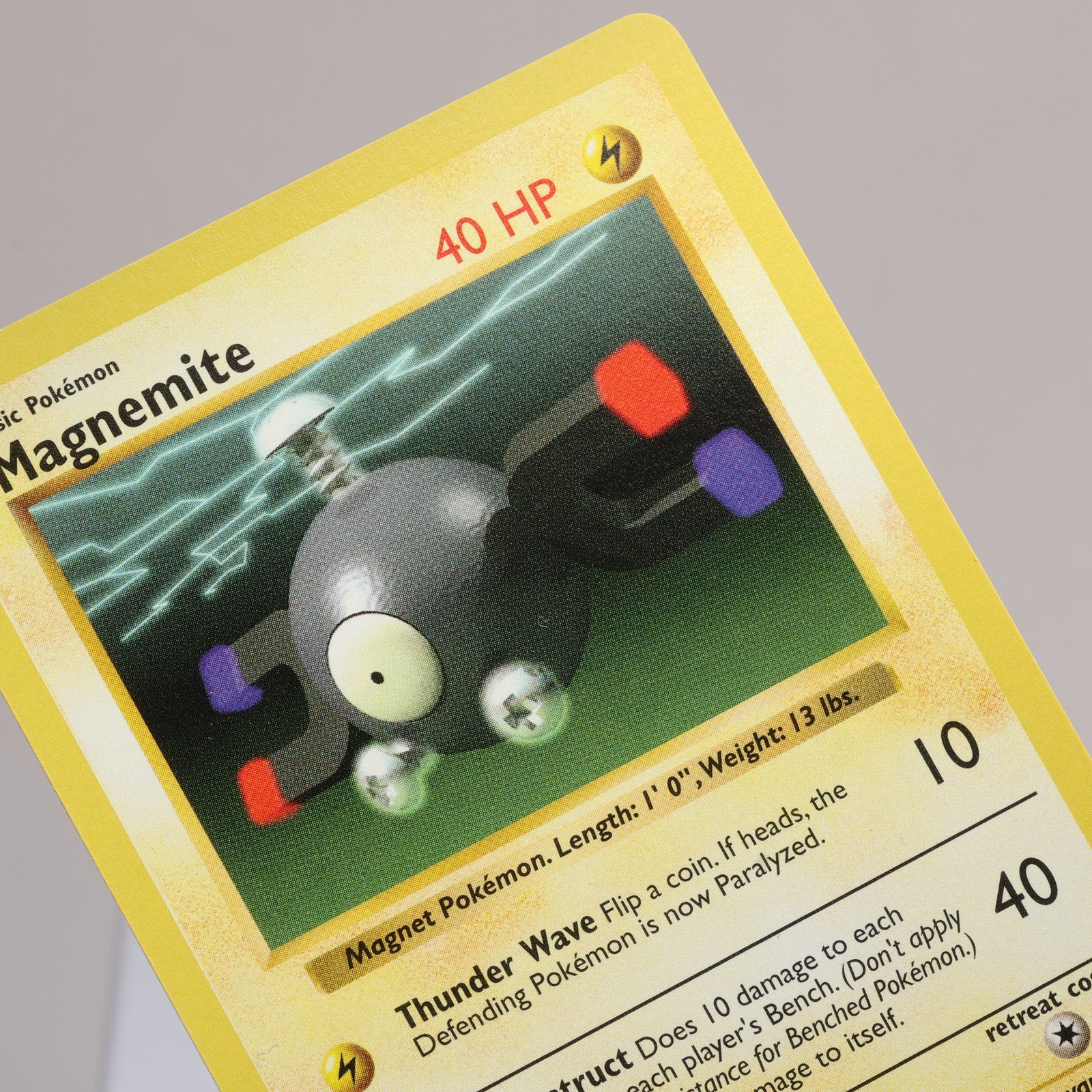 Pokemon TCG Magnemite 53102 Base Set Common Shadowless WOTC 1999 NM 168006227460