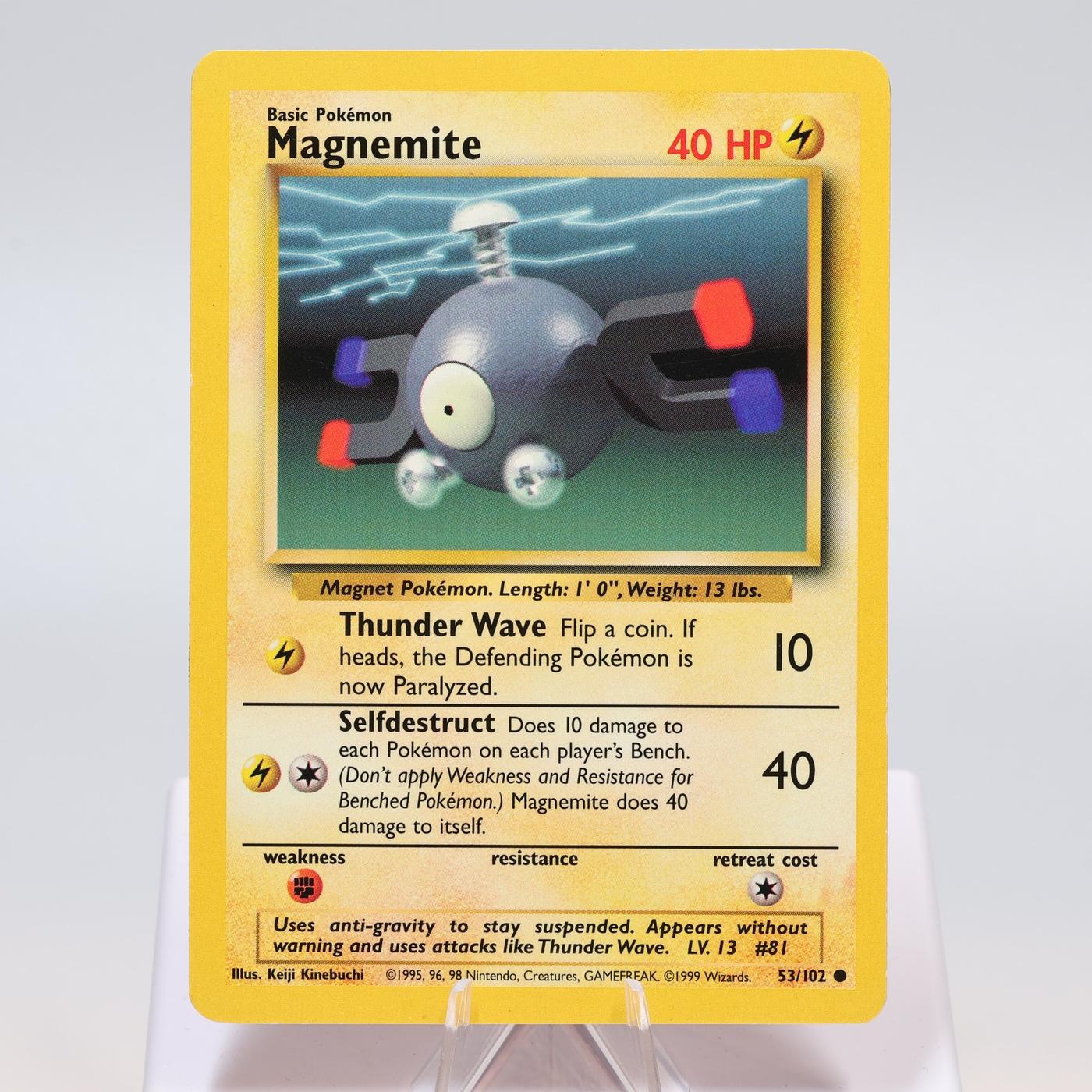 Pokemon TCG Magnemite 53102 Base Set Common WOTC EXCNM 168411843680 2