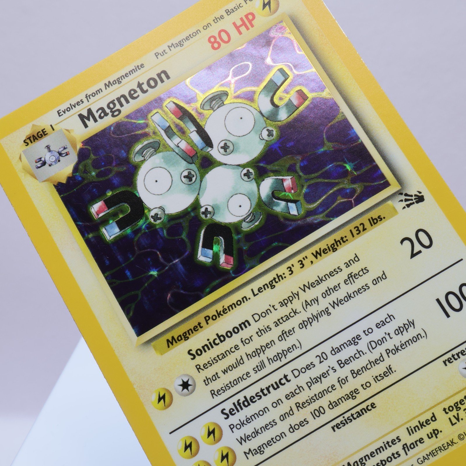 Pokemon TCG – Magneton 11/62 Fossil Holo Rare  WOTC 1999 – EXC/NM