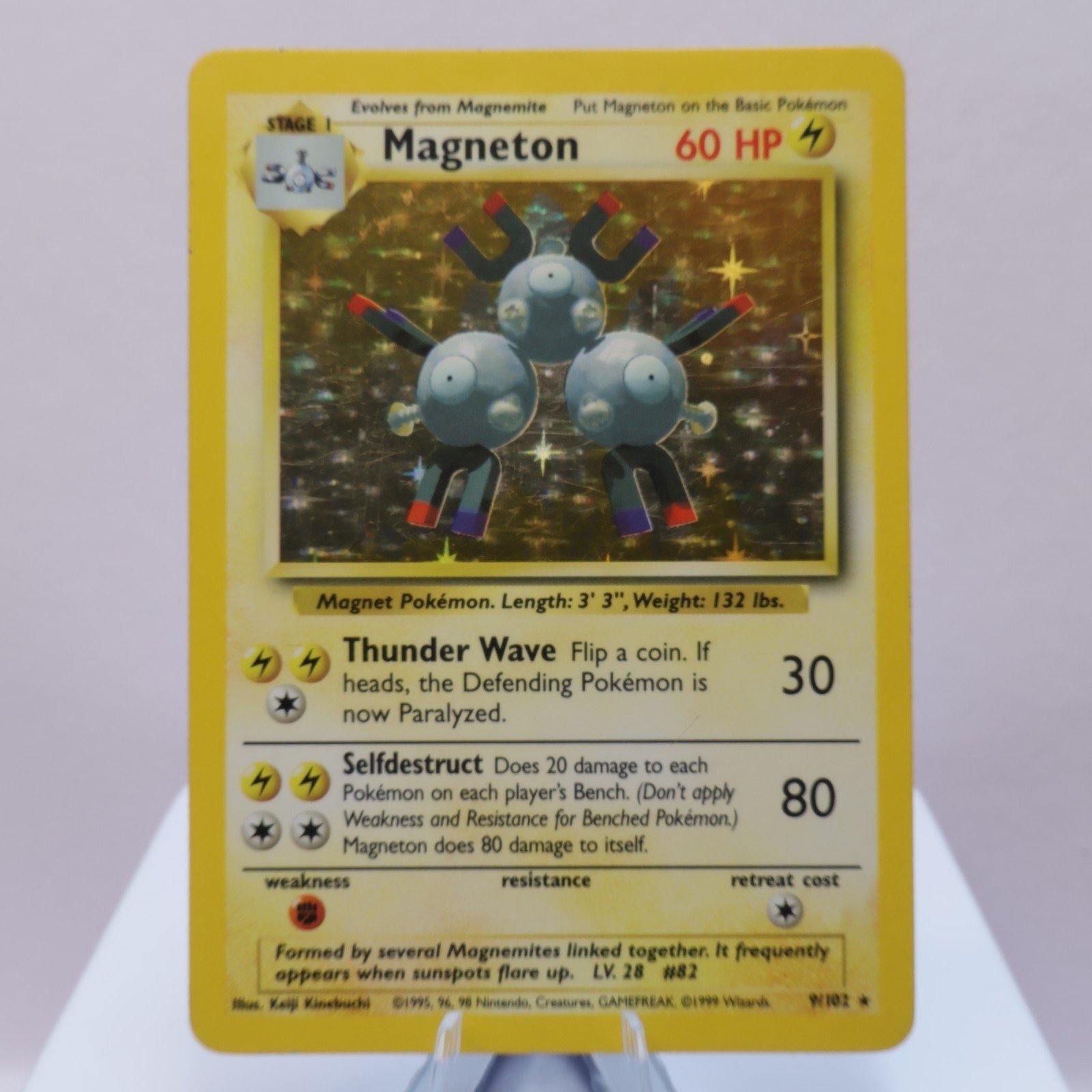 Pokemon TCG Magneton 9102 Base Set Holo Rare WOTC 1999 167710747830 2