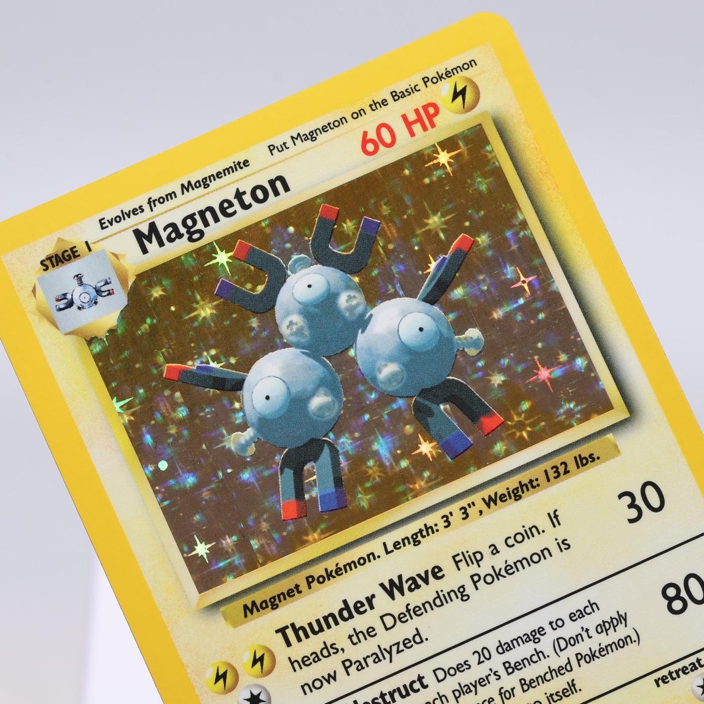 Pokemon TCG Magneton 9102 Base Set Holo Rare WOTC EXCNM 168421188130
