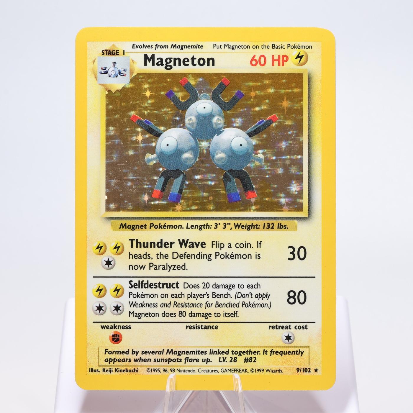 Pokemon TCG Magneton 9102 Base Set Holo Rare WOTC NM 168334493770 2