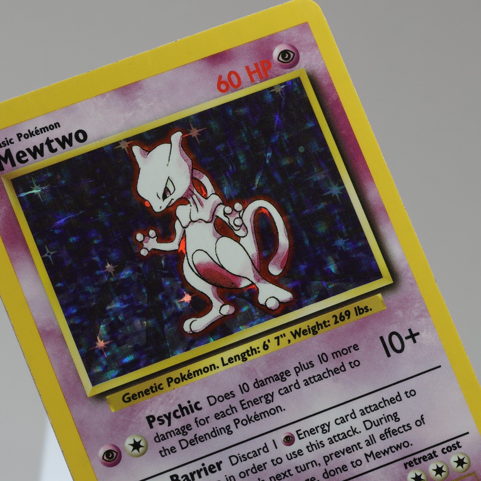 Pokemon TCG Mewtwo 10102 Base Set Holo Rare WOTC 1999 NM 167950659060