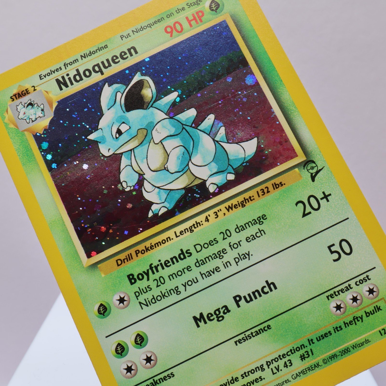 Pokemon TCG – Nidoqueen 12/130 Base Set 2 Holo Rare  WOTC – NM