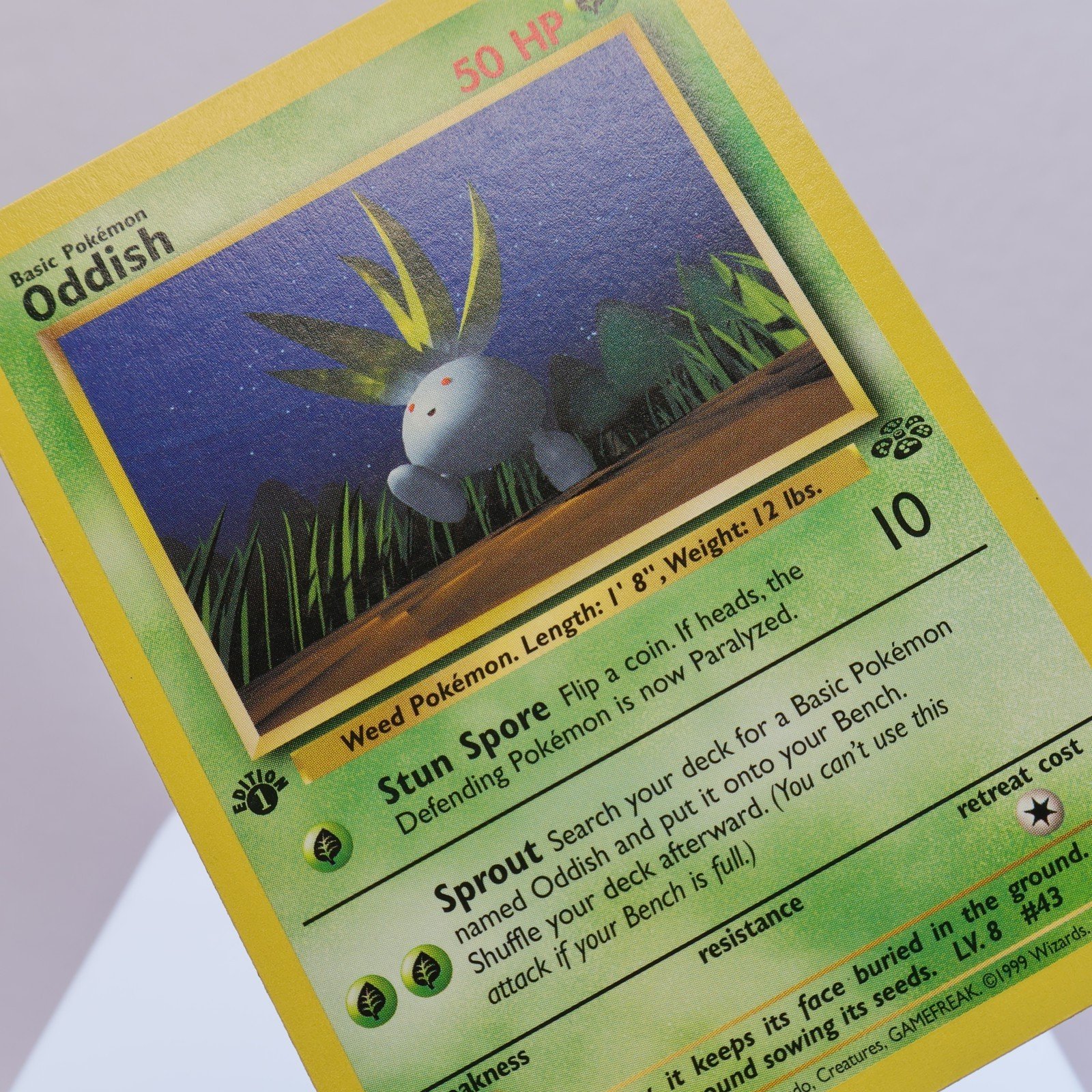 Pokemon TCG – Oddish 58/64 Jungle Common 1st Edition WOTC 1999 – EXC