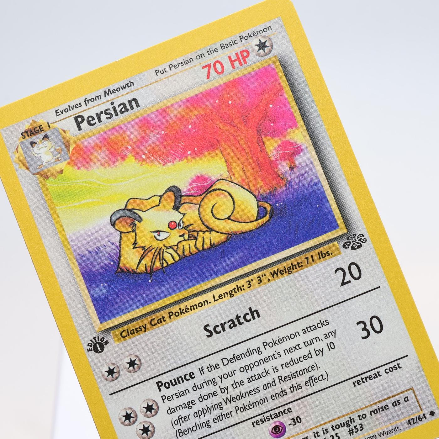 Pokemon TCG Persian 4264 Jungle Uncommon 1st Edition WOTC EXCNM 168300703660