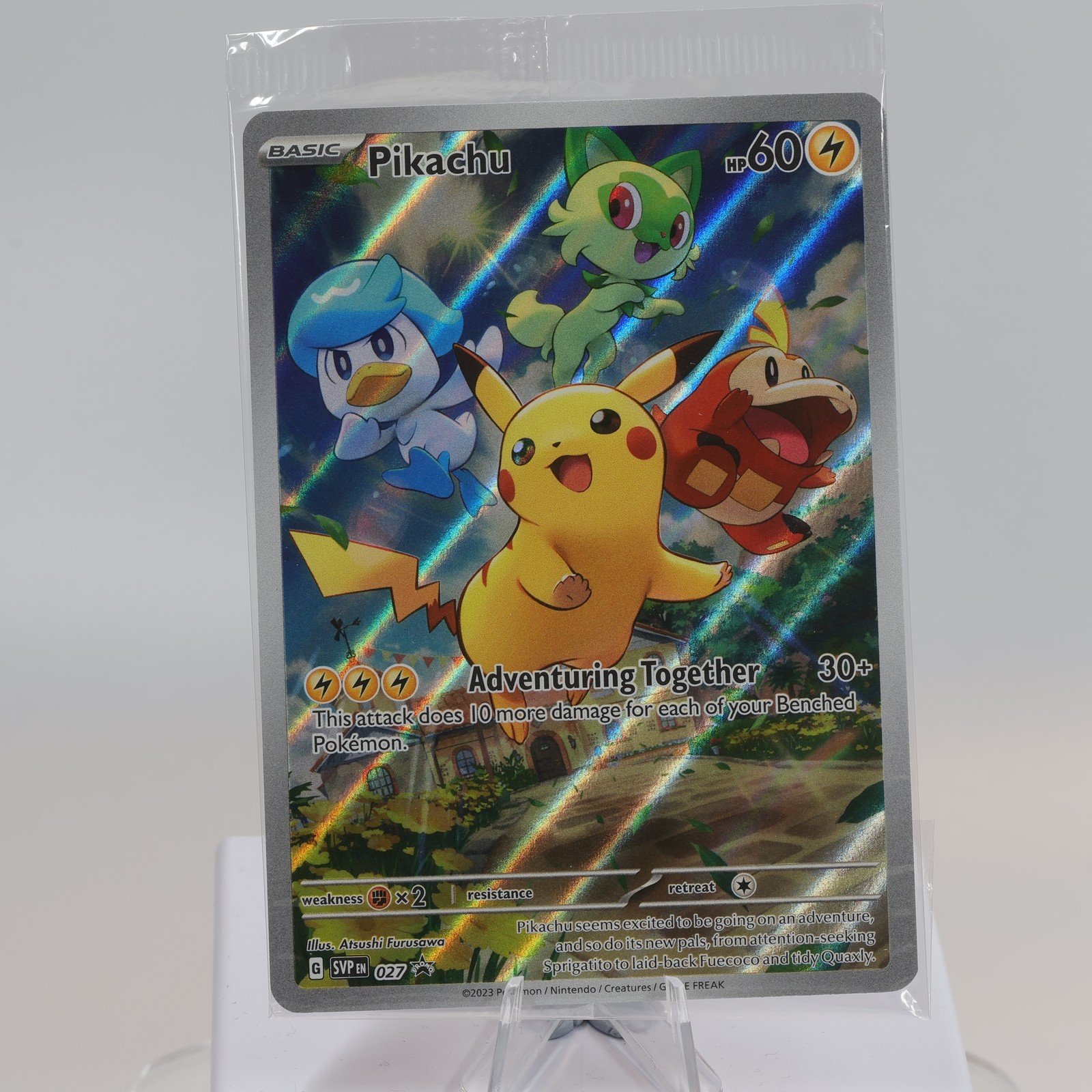 Pokemon TCG Pikachu SVP027 SV Black Star Promo SEALED 168129606490 2