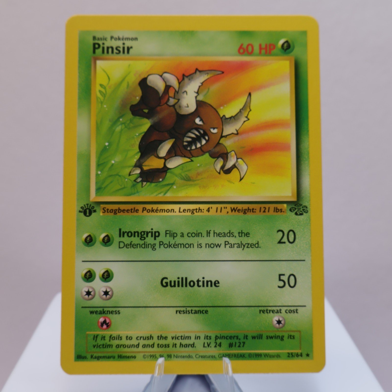 Pokemon TCG Pinsir 2564 Jungle Rare 1st Edition WOTC 1999 NM 168045240940 2