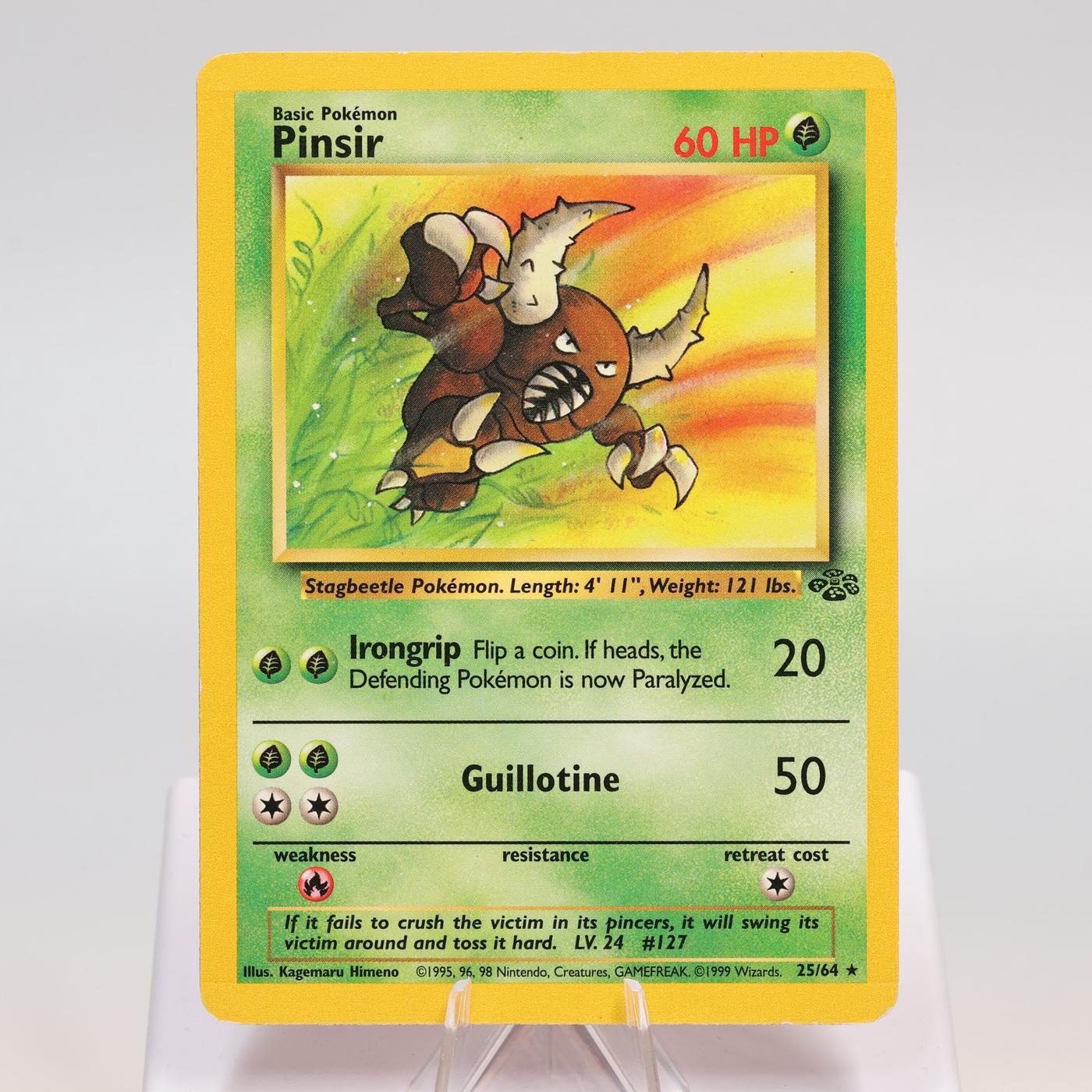 Pokemon TCG Pinsir 2564 Jungle Rare WOTC MP 168421188140 2