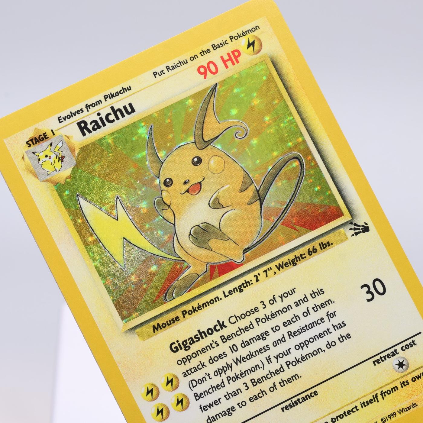 Pokemon TCG Raichu 1462 Fossil Holo Rare WOTC NM 168421188150
