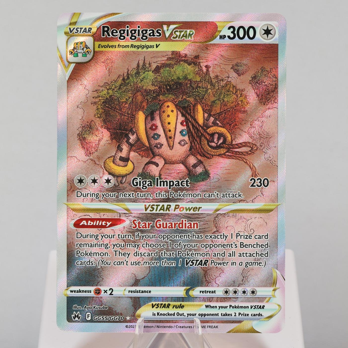 Pokemon TCG Regigigas VSTAR GG55GG70 Crown Zenith Galarian Gallery WOTC NM 168575354960 2