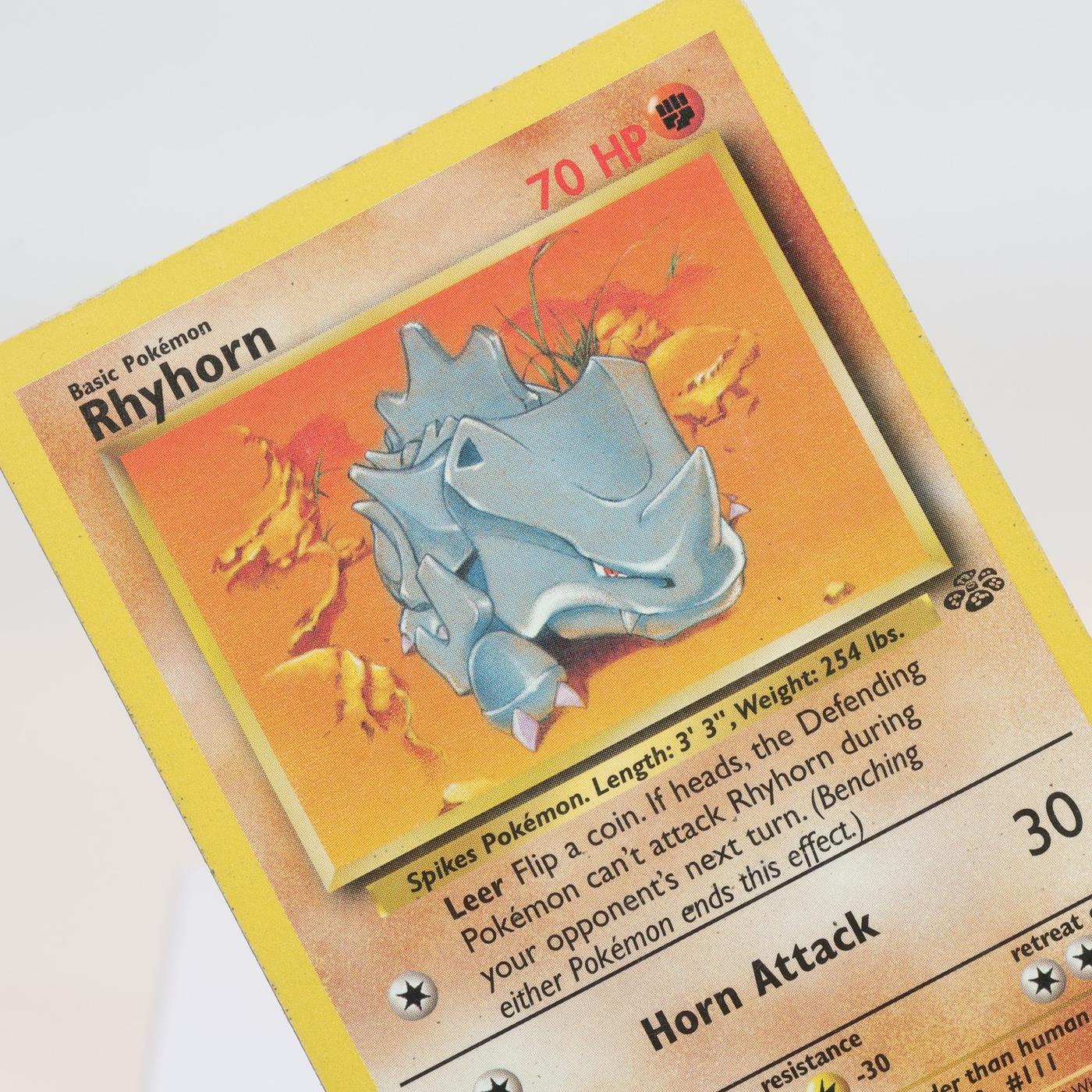 Pokemon TCG Rhyhorn 6164 Jungle Common WOTC MPIndent 168232466170