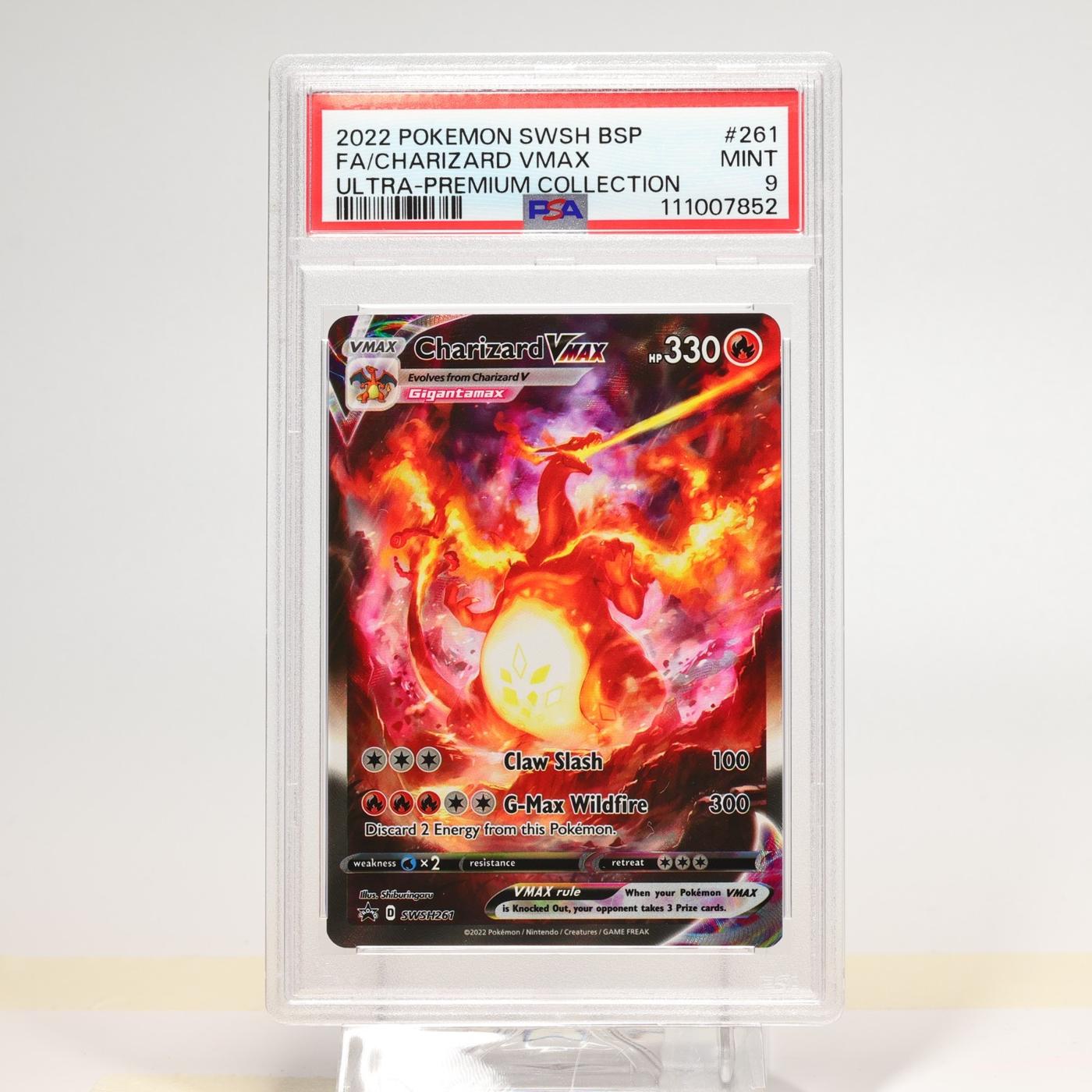 Pokemon TCG SWSH Black Star Promo Charizard Vmax SWSH261 PSA 9 Mint 168276192840 2