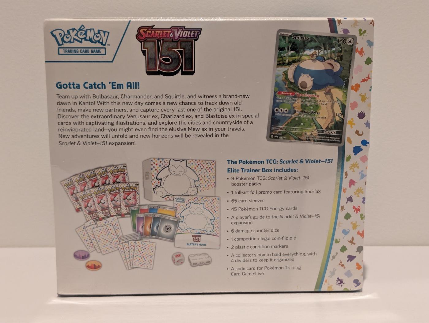 Pokemon TCG Scarlet Violet 151 Elite Trainer Box ETB NEW SEALED 168381234930 2
