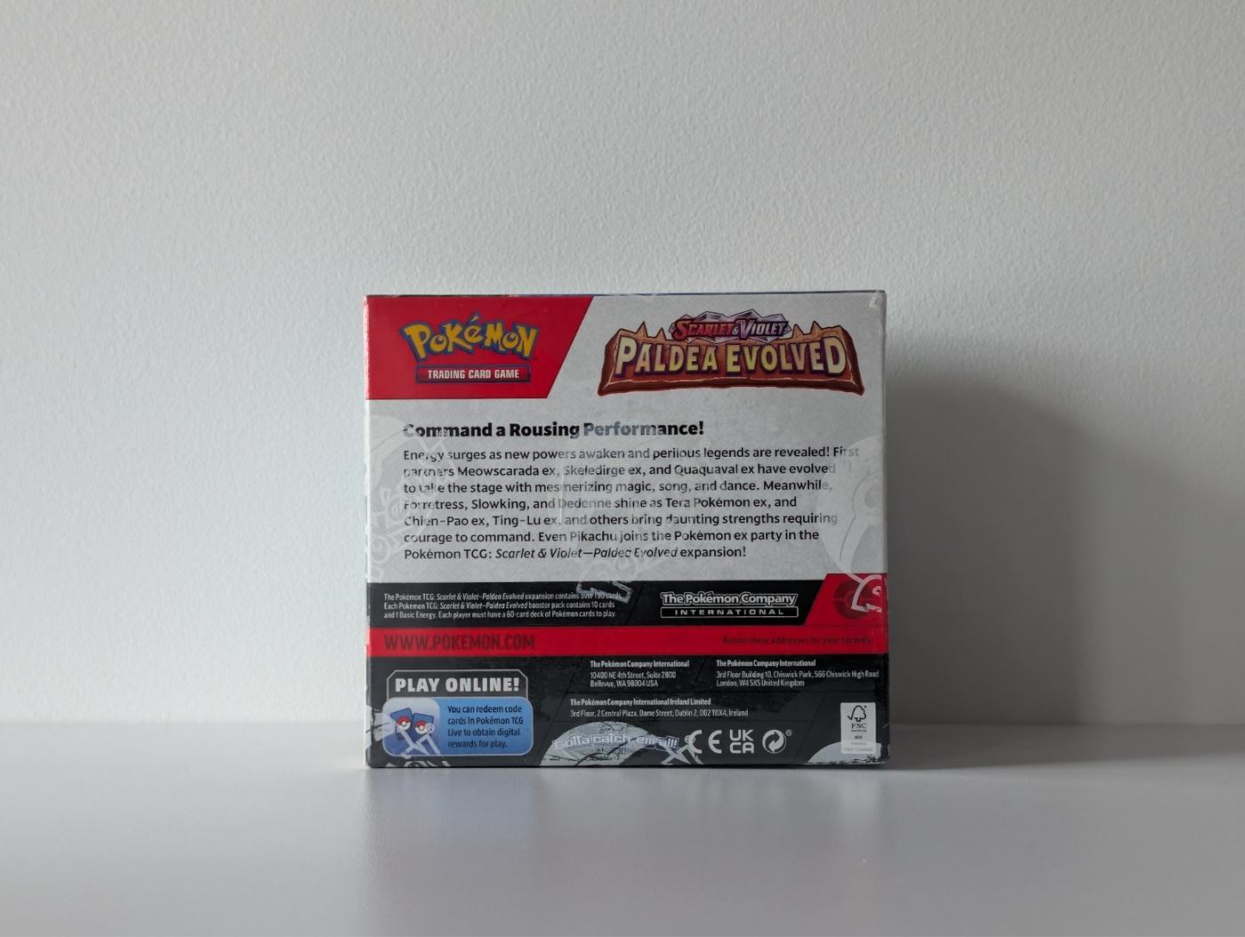 Pokemon TCG Scarlet Violet Paldea Evolved Booster Box Brand New Sealed 168351620610 2