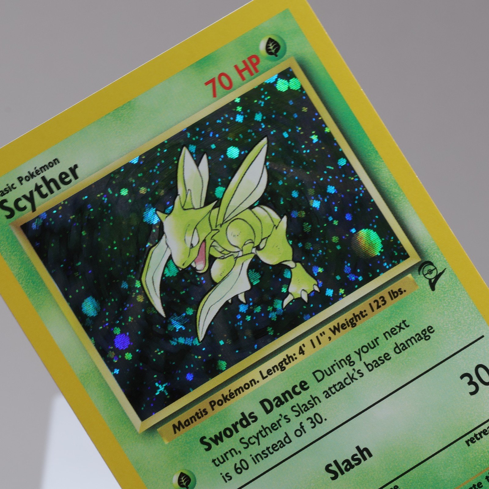 Pokemon TCG – Scyther 17/130 Base Set 2 Holo Rare  WOTC 1999 – EXC/NM See Desc