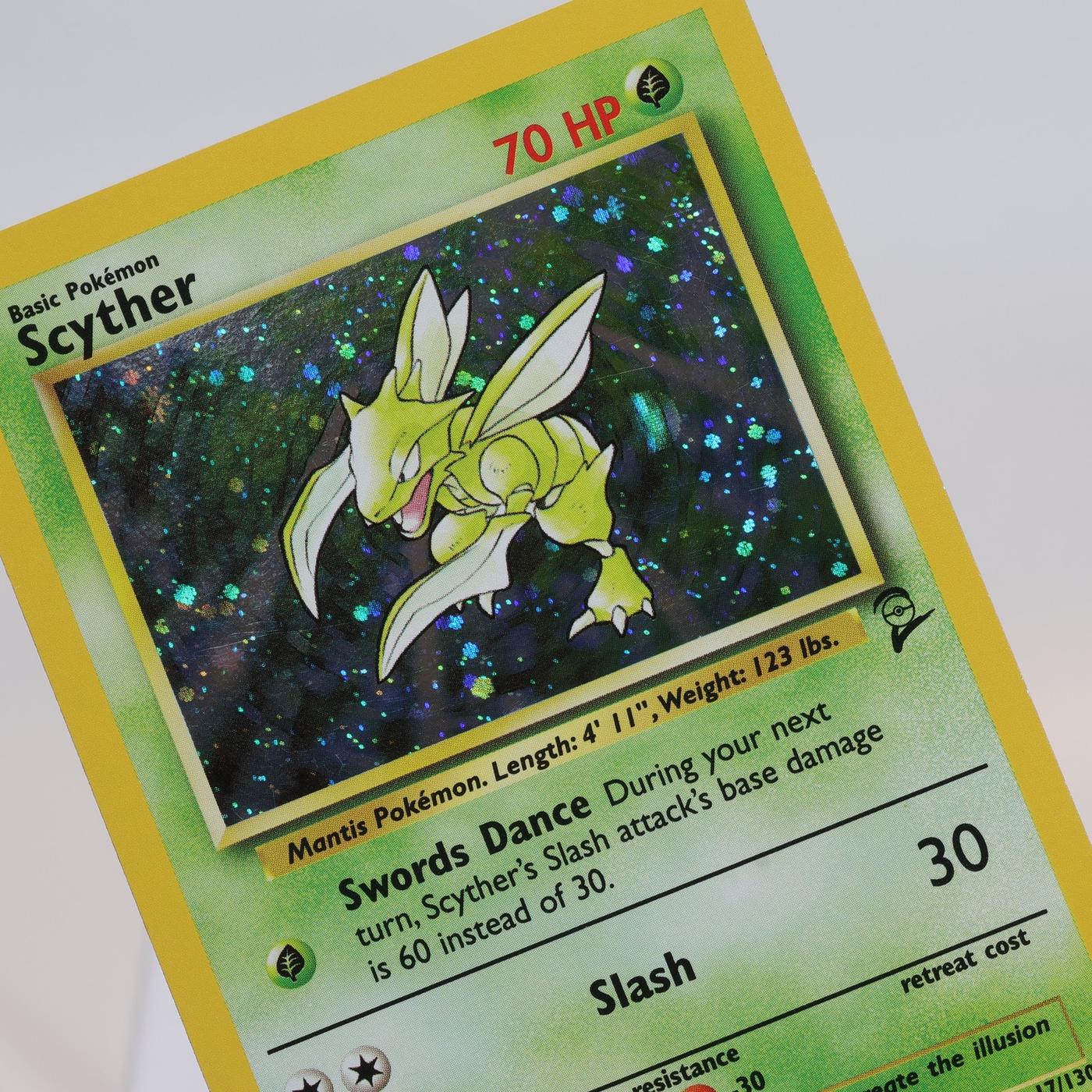 Pokemon TCG Scyther 17130 Base Set 2 Holo Rare WOTC EXCNM 168205418490