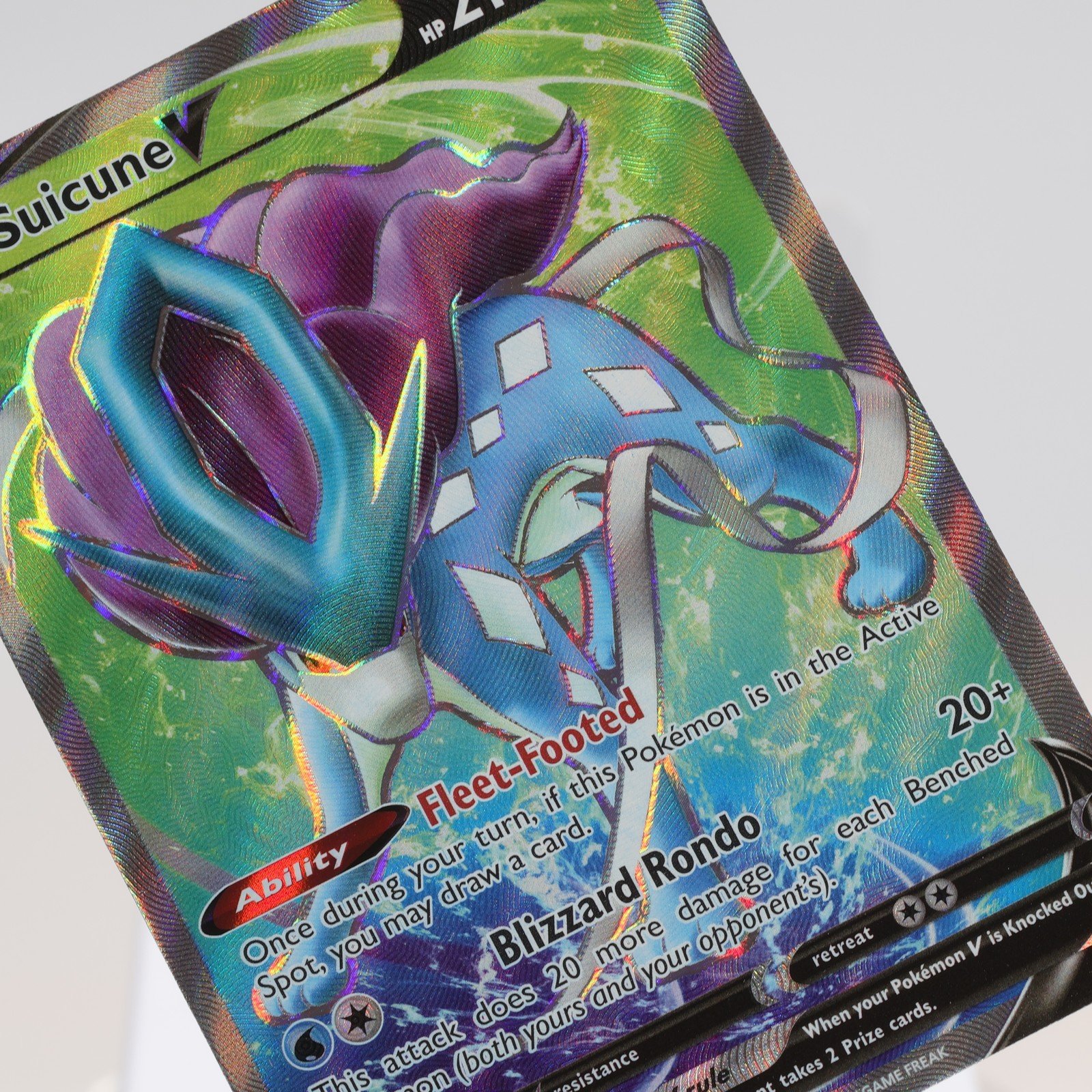Pokemon TCG Suicune V 173203 Evolving Skies Full Art WOTC 1999 NM 168144948330
