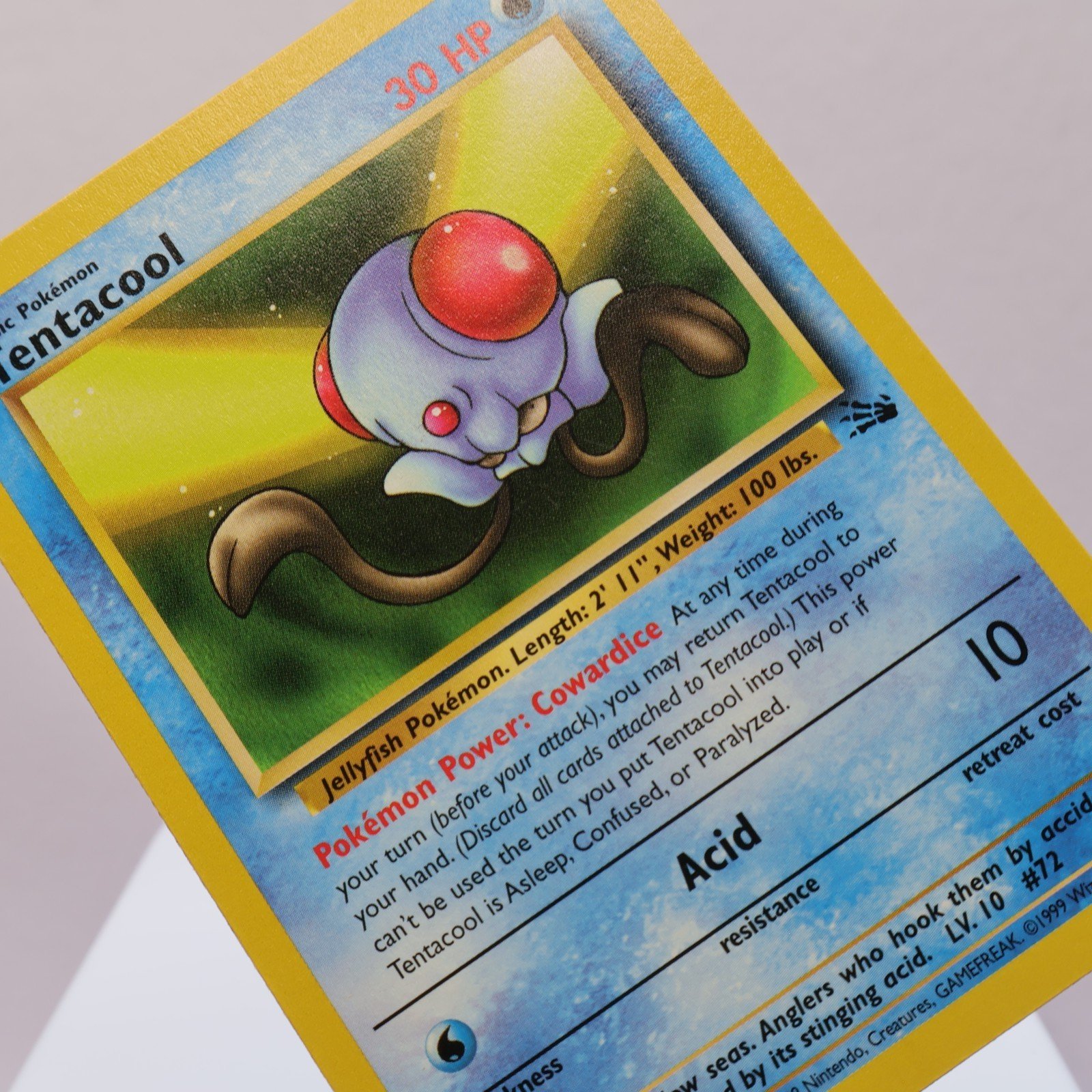 Pokemon TCG – Tentacool 56/62 Fossil Common  WOTC 1999 – EXC/NM