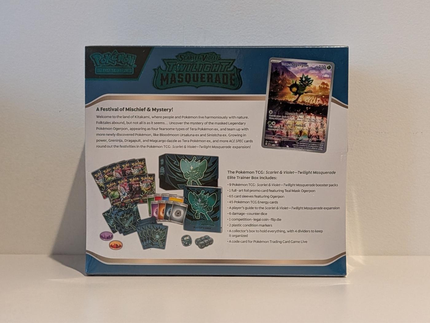 Pokemon TCG Twilight Masquerade Elite Trainer Box ETB SEALED 168600520670 2