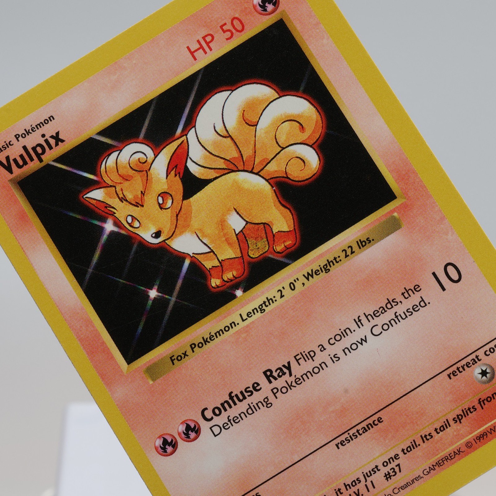 Pokemon TCG Vulpix 68102 Base Set Common Shadowless WOTC 1999 EXCNM 168144948210